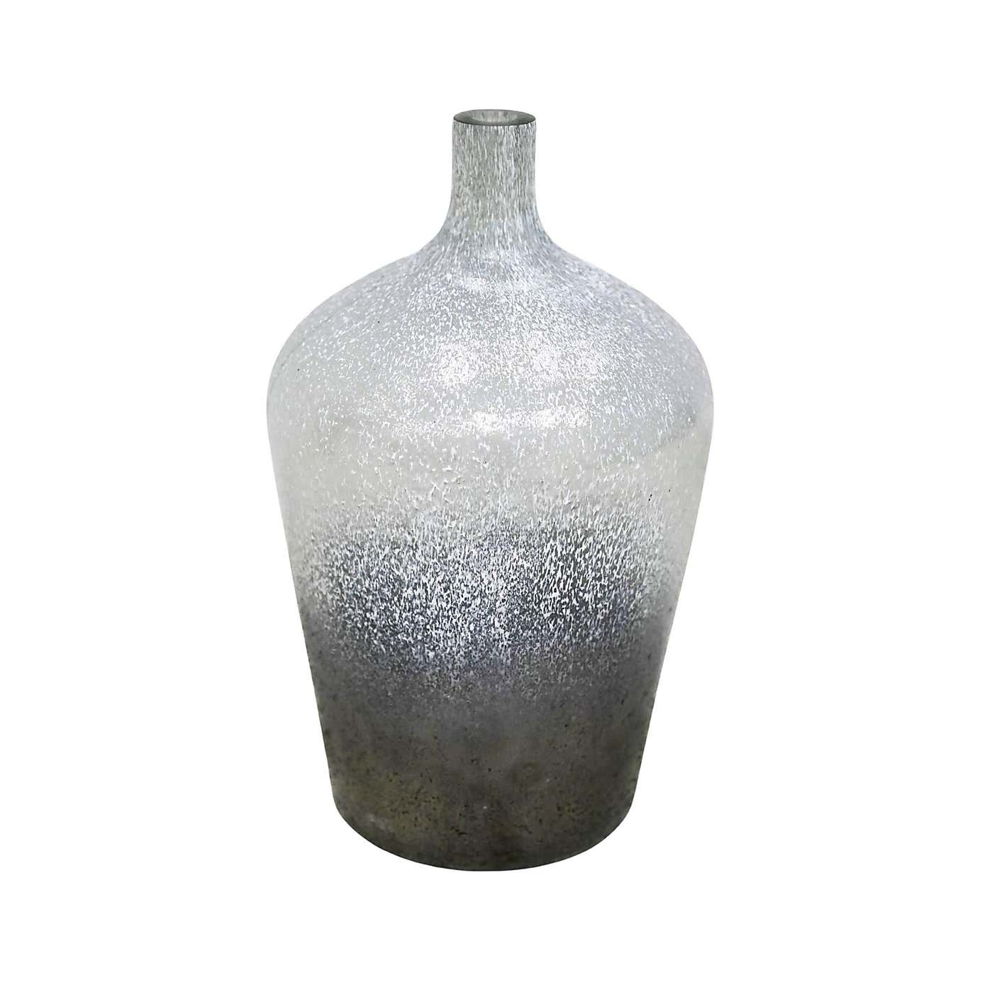 Verre Stem Frosted Glass Vase