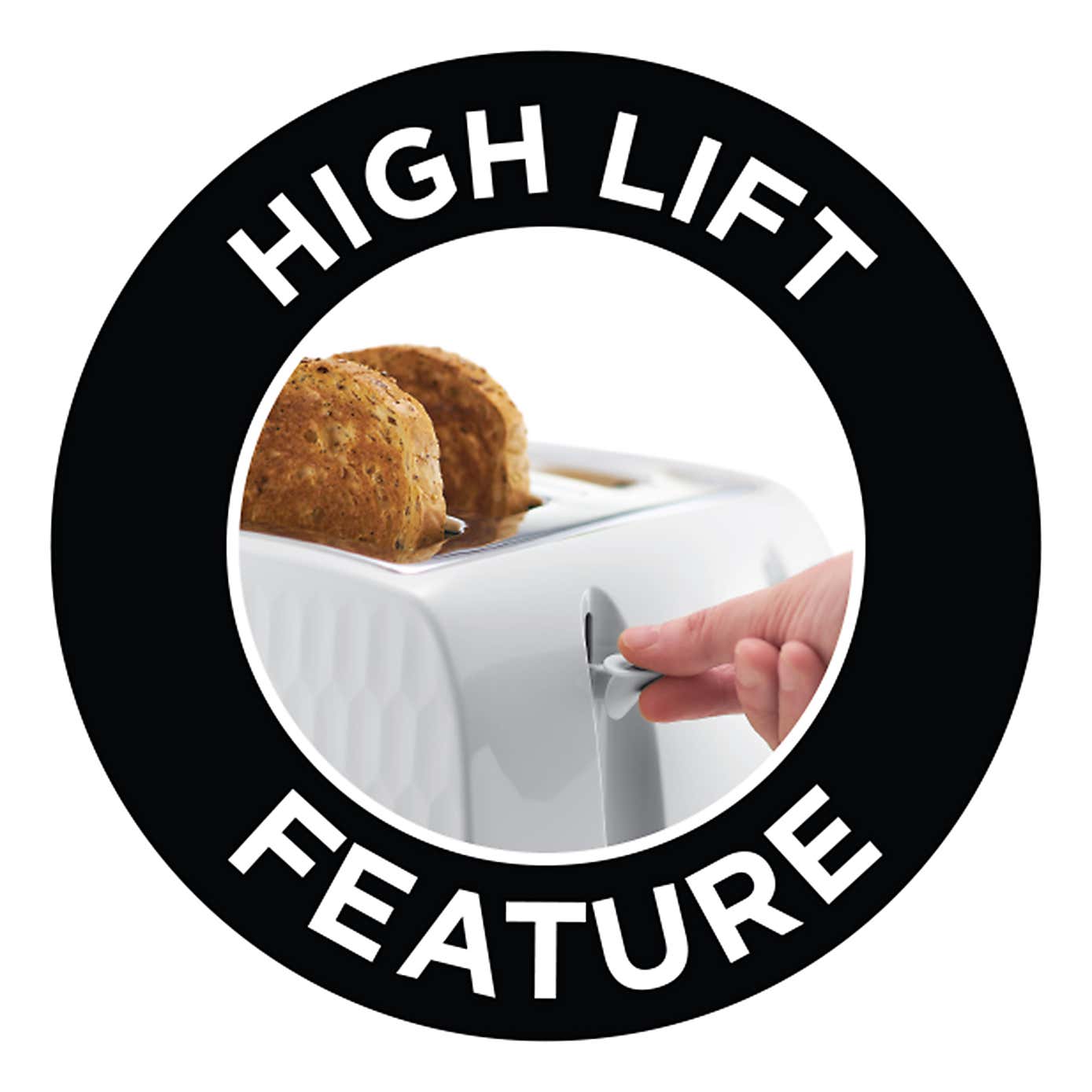 Russell Hobbs Honeycomb 4 Slice Toaster White