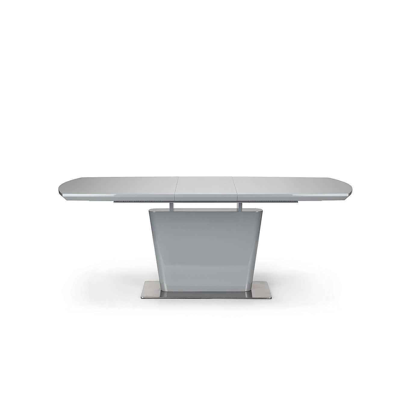 Como High Gloss Extendable Dining Table with 6 Dining Chairs