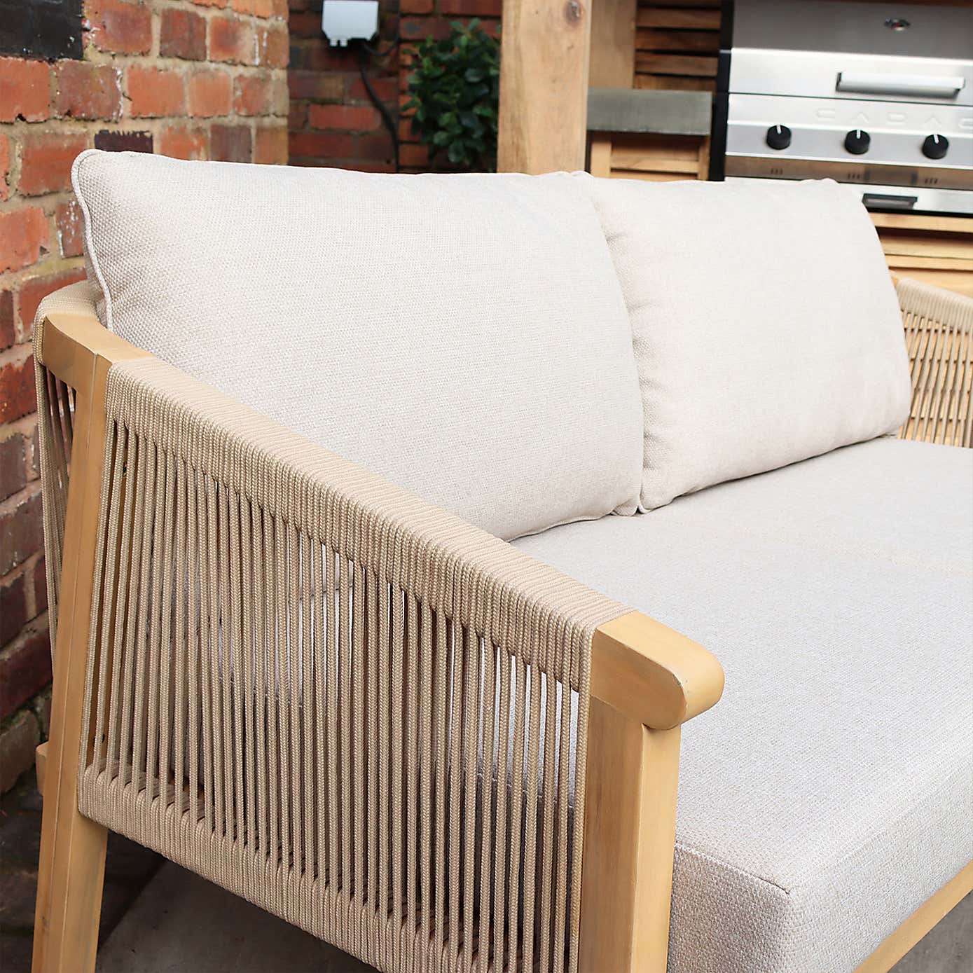 A.Mir 4 Seater Outdoor Double Lounger Set