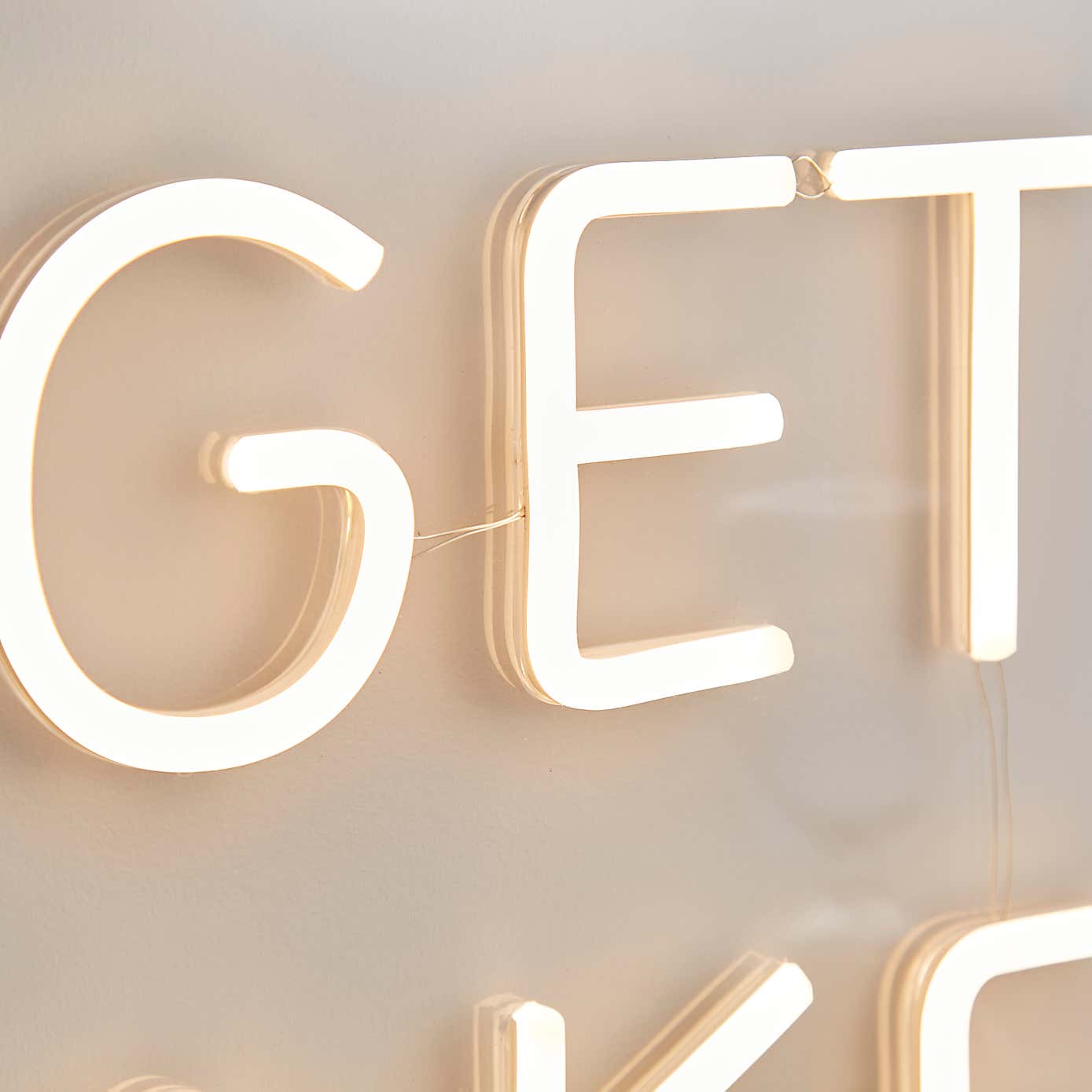 'Get Naked' Neon Sign