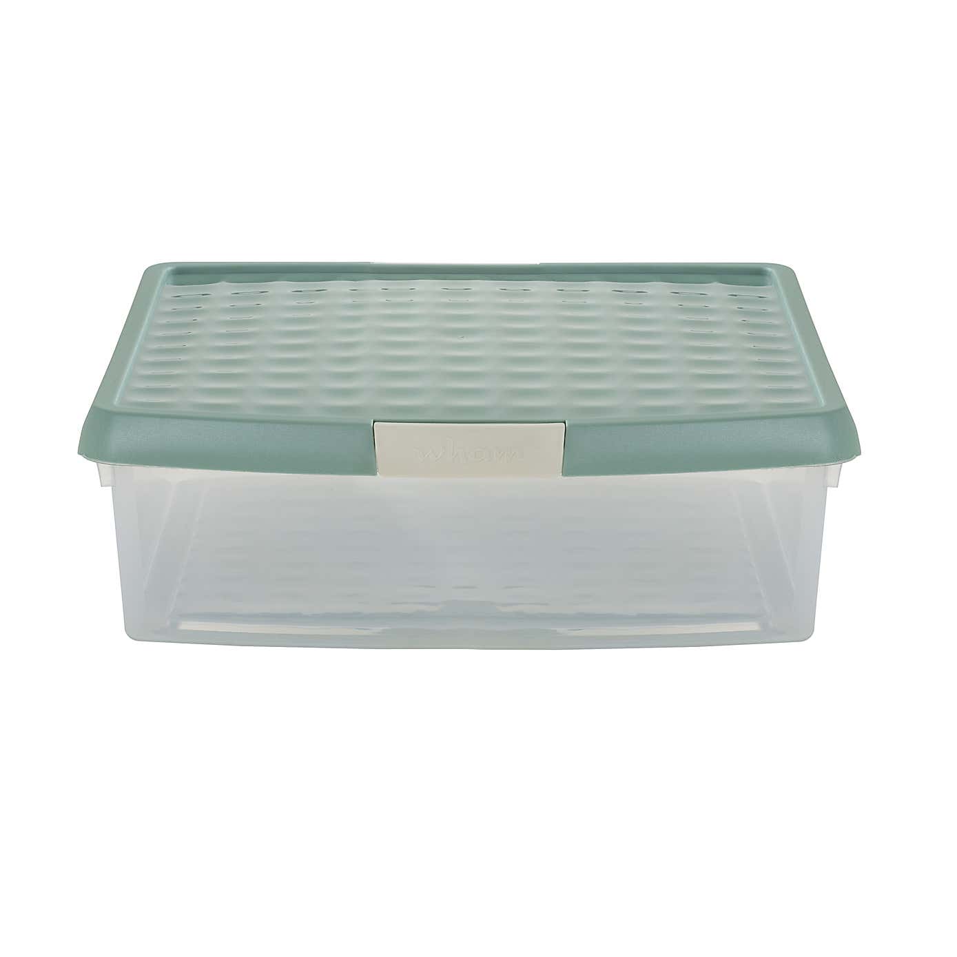 Wham Clip Pack of 4 Square Storage Boxes With Lids