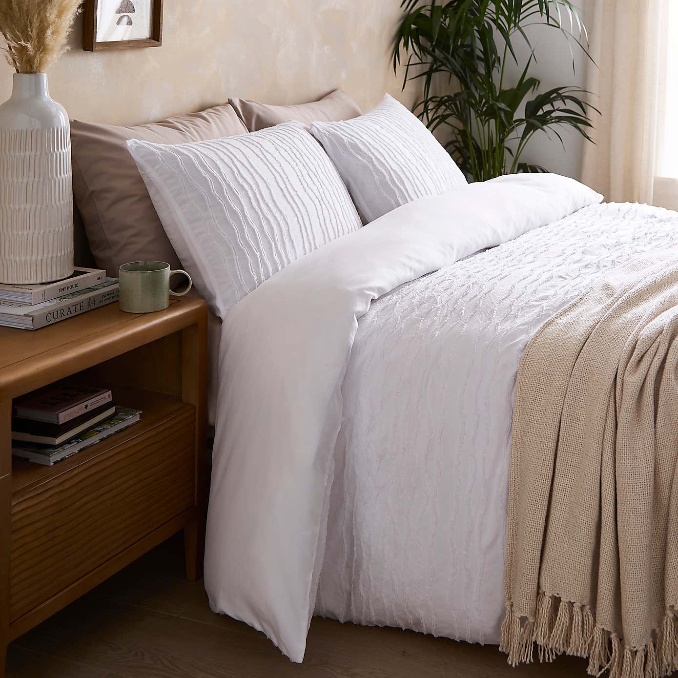 Alton Tufted Stripe Quilt Cover Set