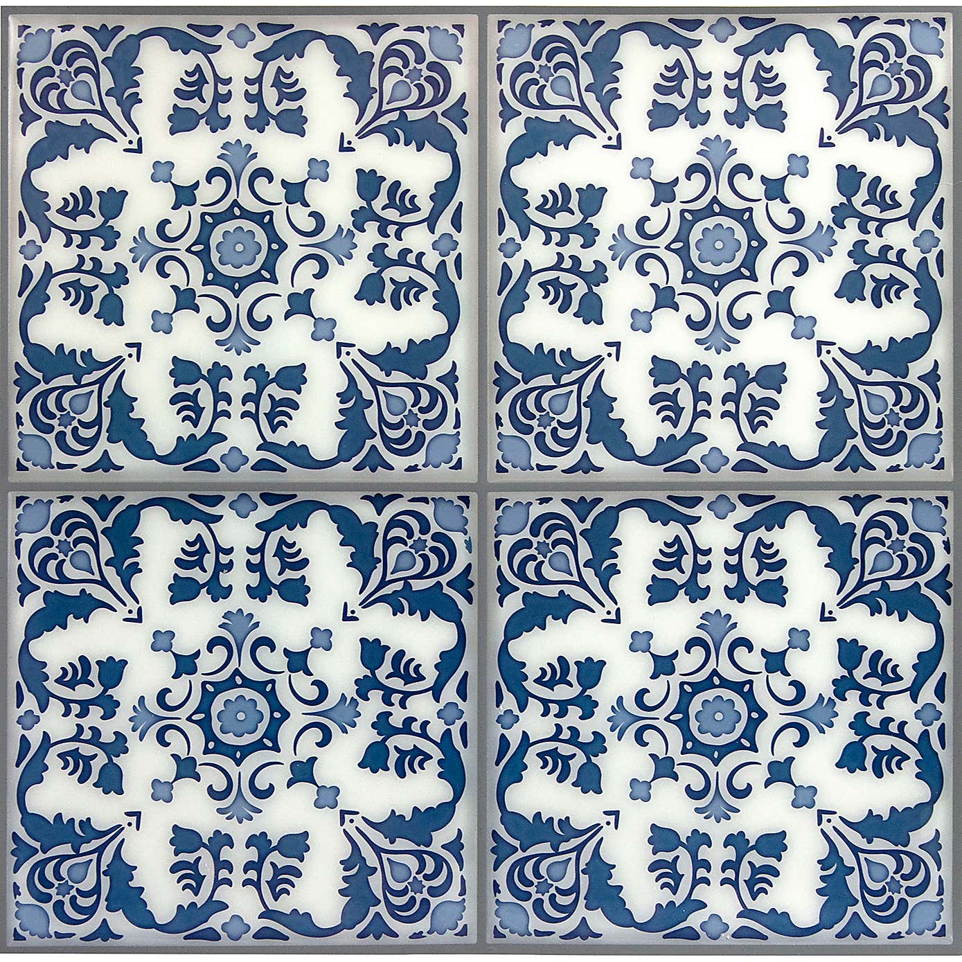 InHome Self Adhesive Backsplash Blue Tiles