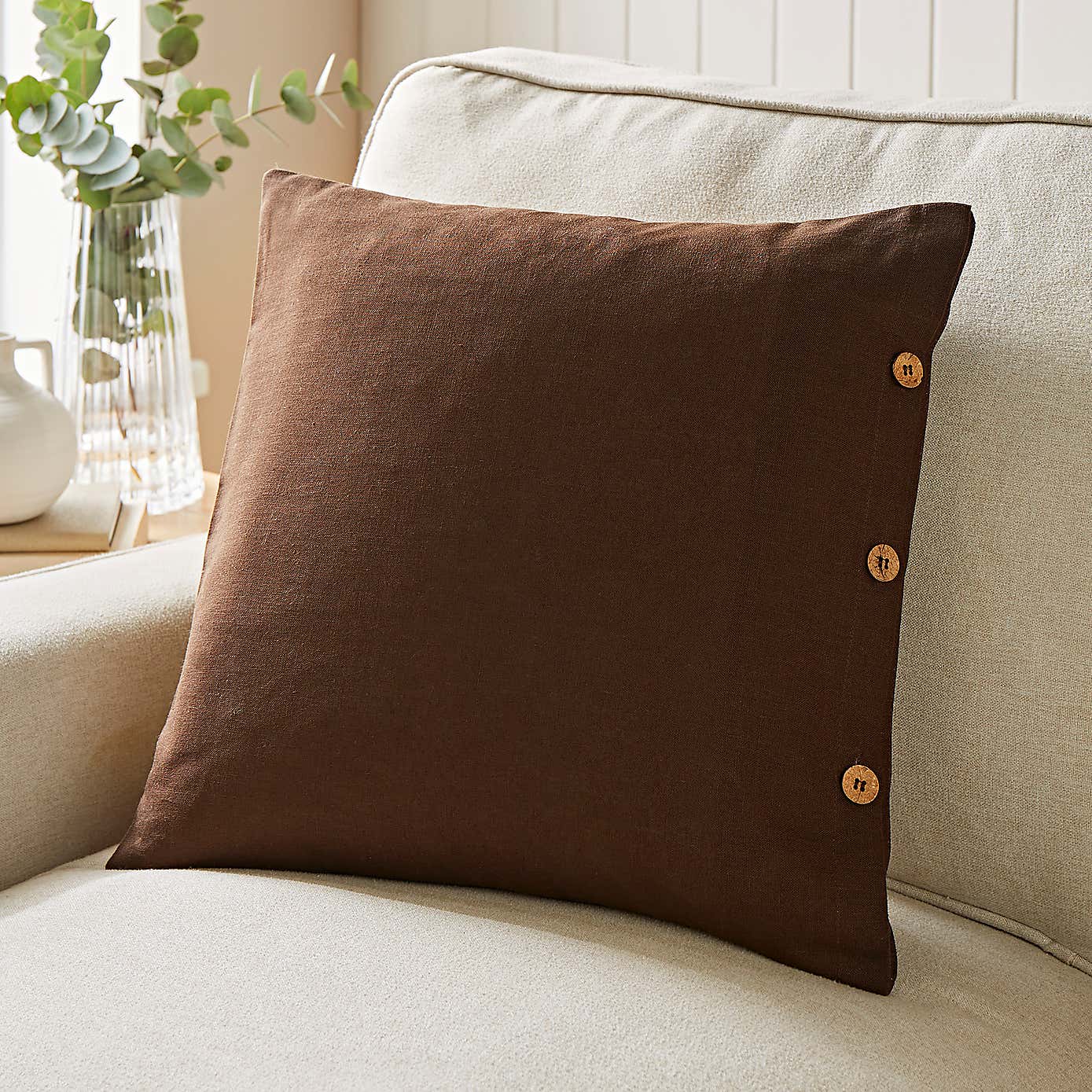 Cotton Linen Cushion Cover