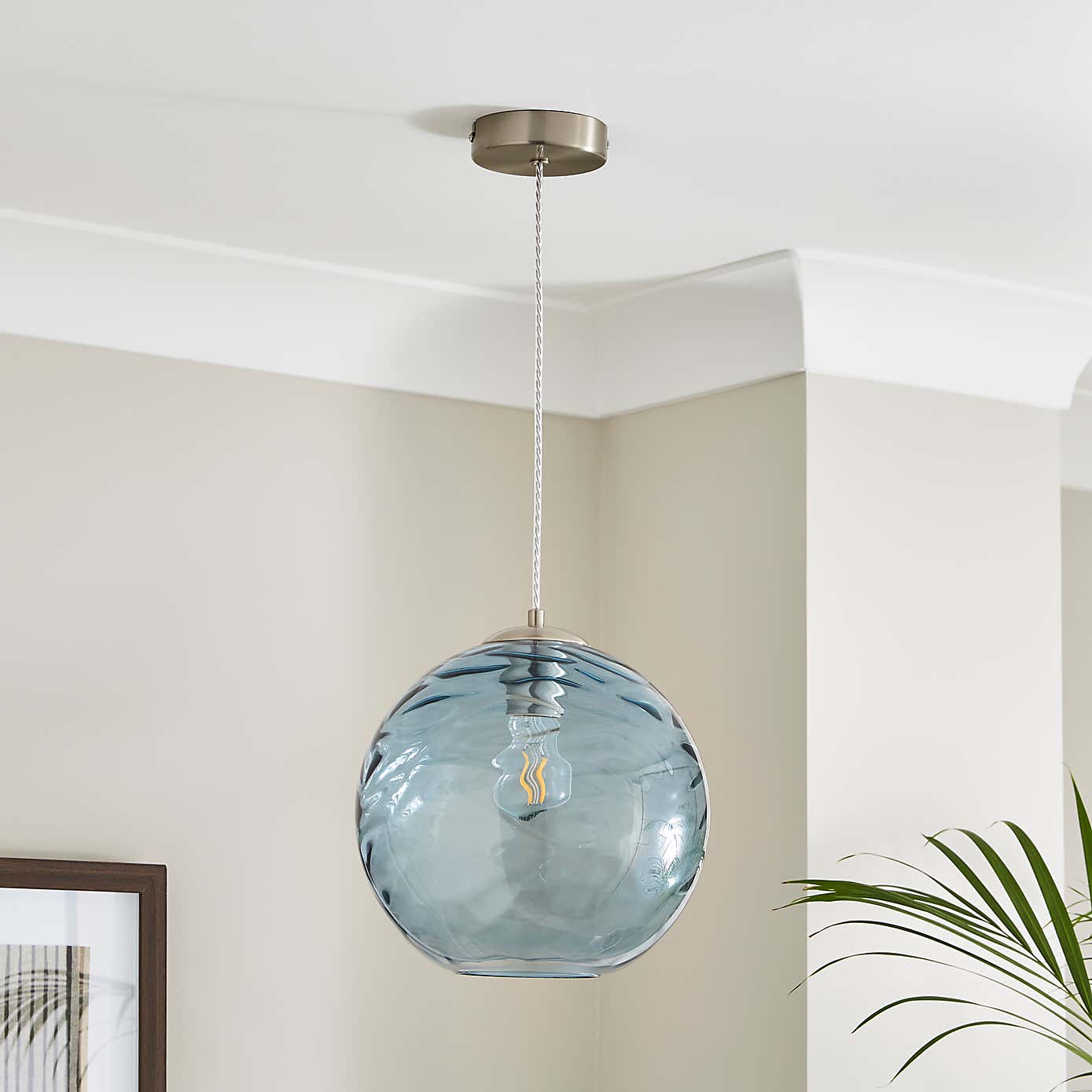 Aqua 1 Light Pendant Ceiling Fitting