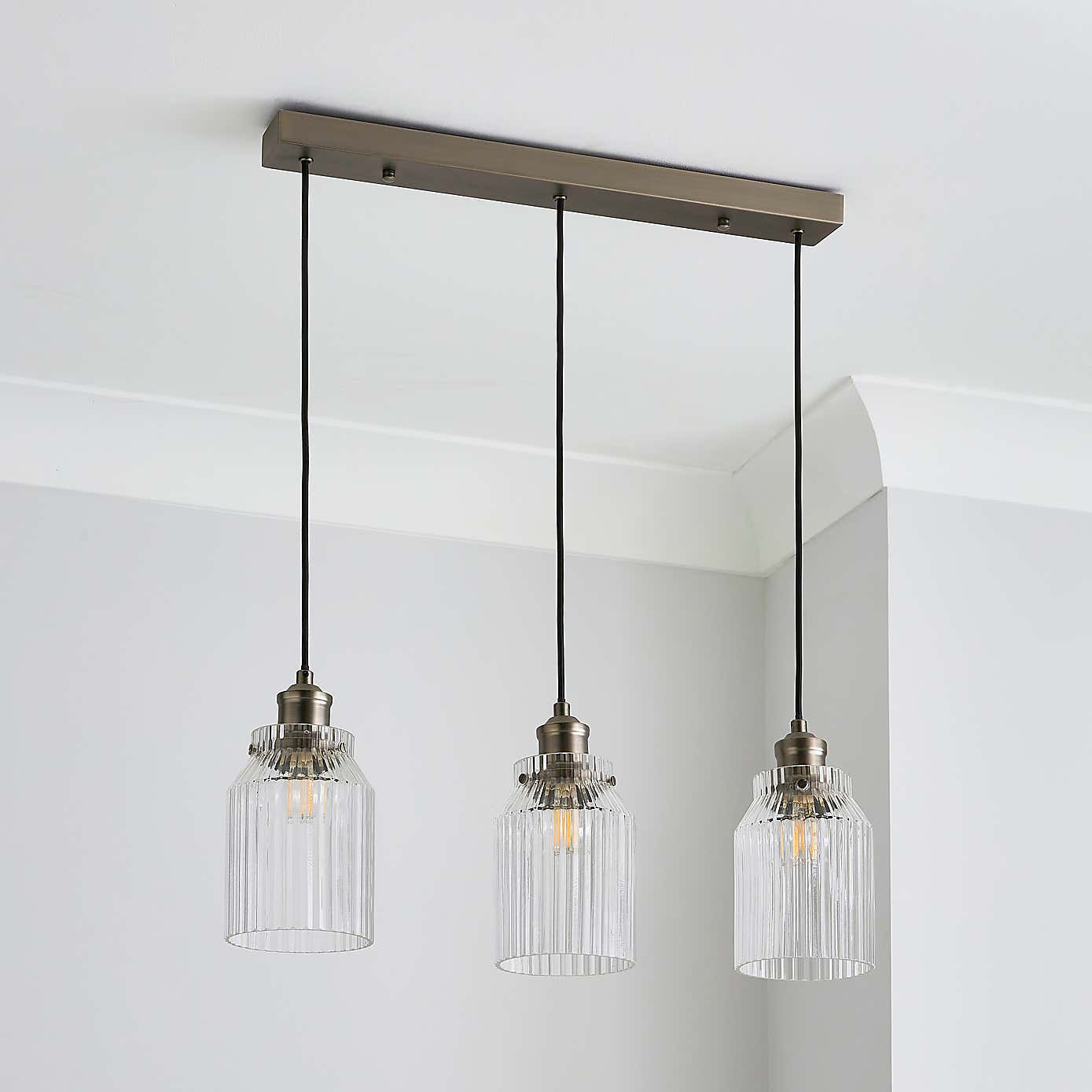 Tobias 3 Light Diner Ceiling Fitting