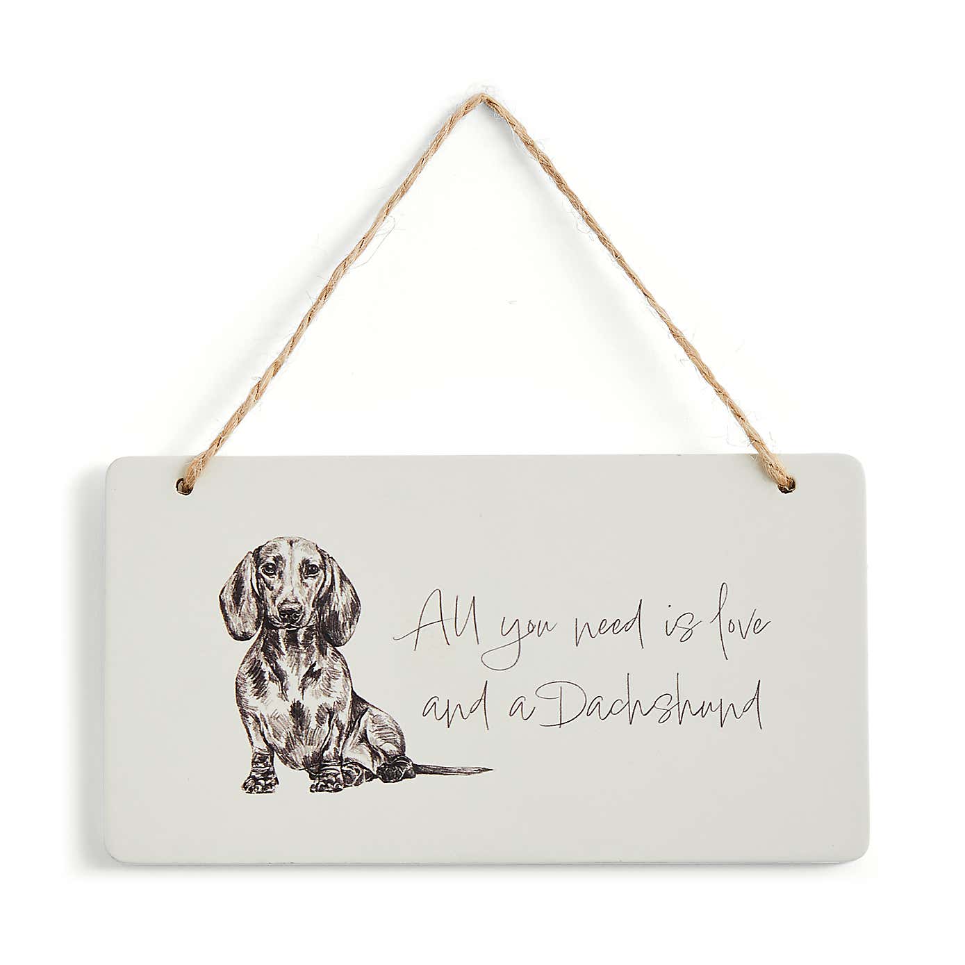 Churchgate Dachschund Hanging Plaque