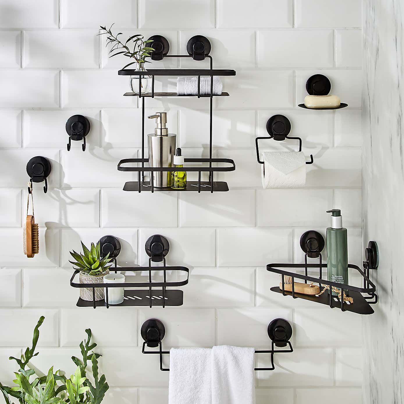 Wire Suction Towel Rail