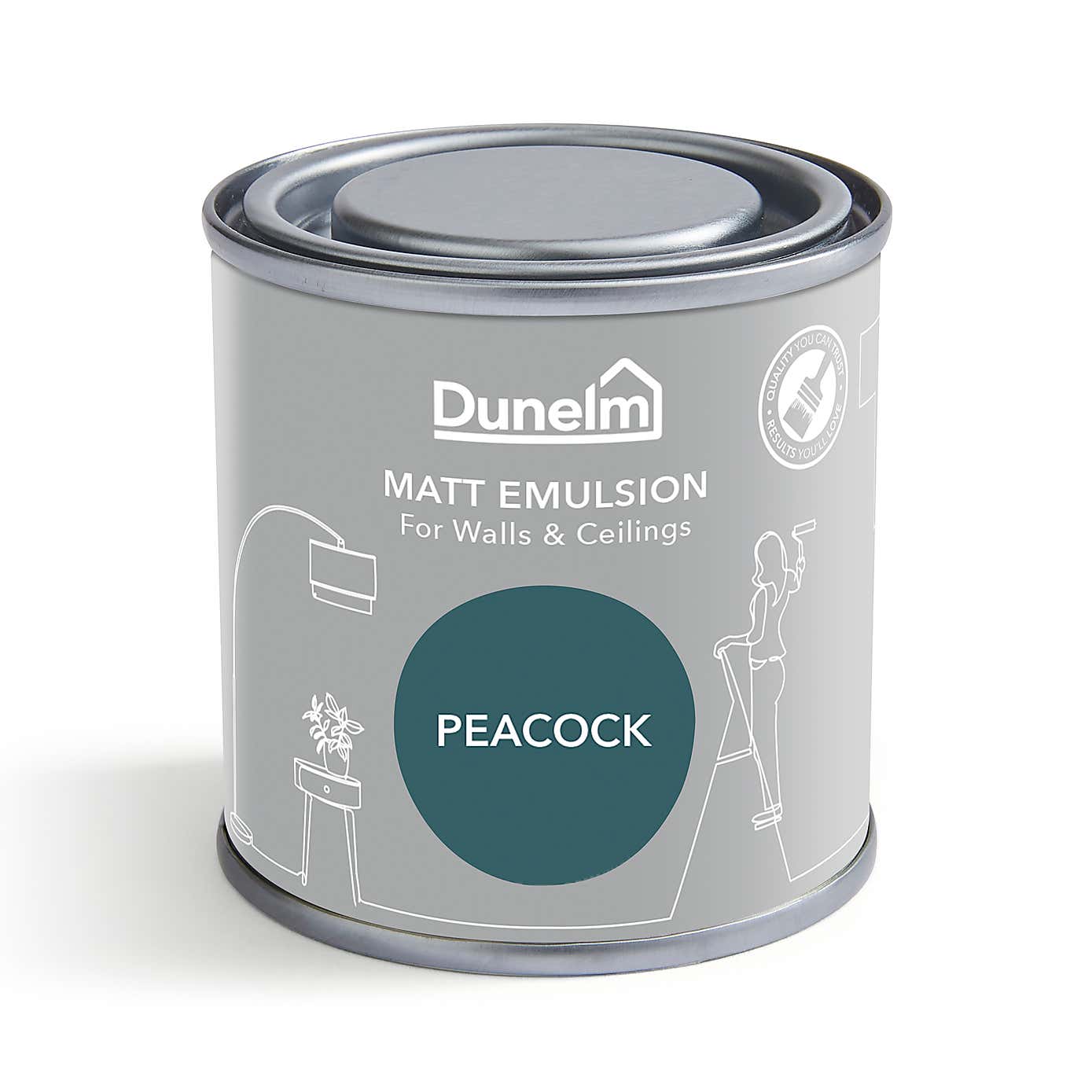 Dunelm Peacock Matt Emulsion Paint