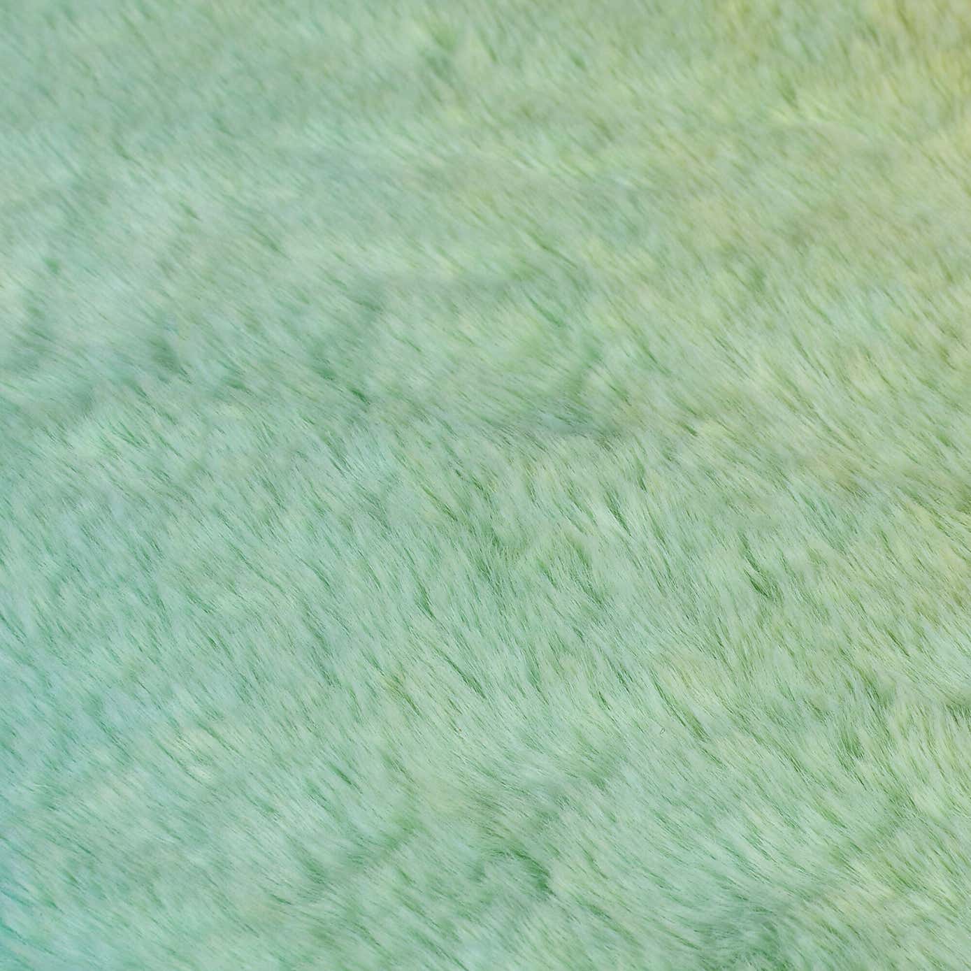 Ombre Horizontal Supersoft Faux Fur Rug