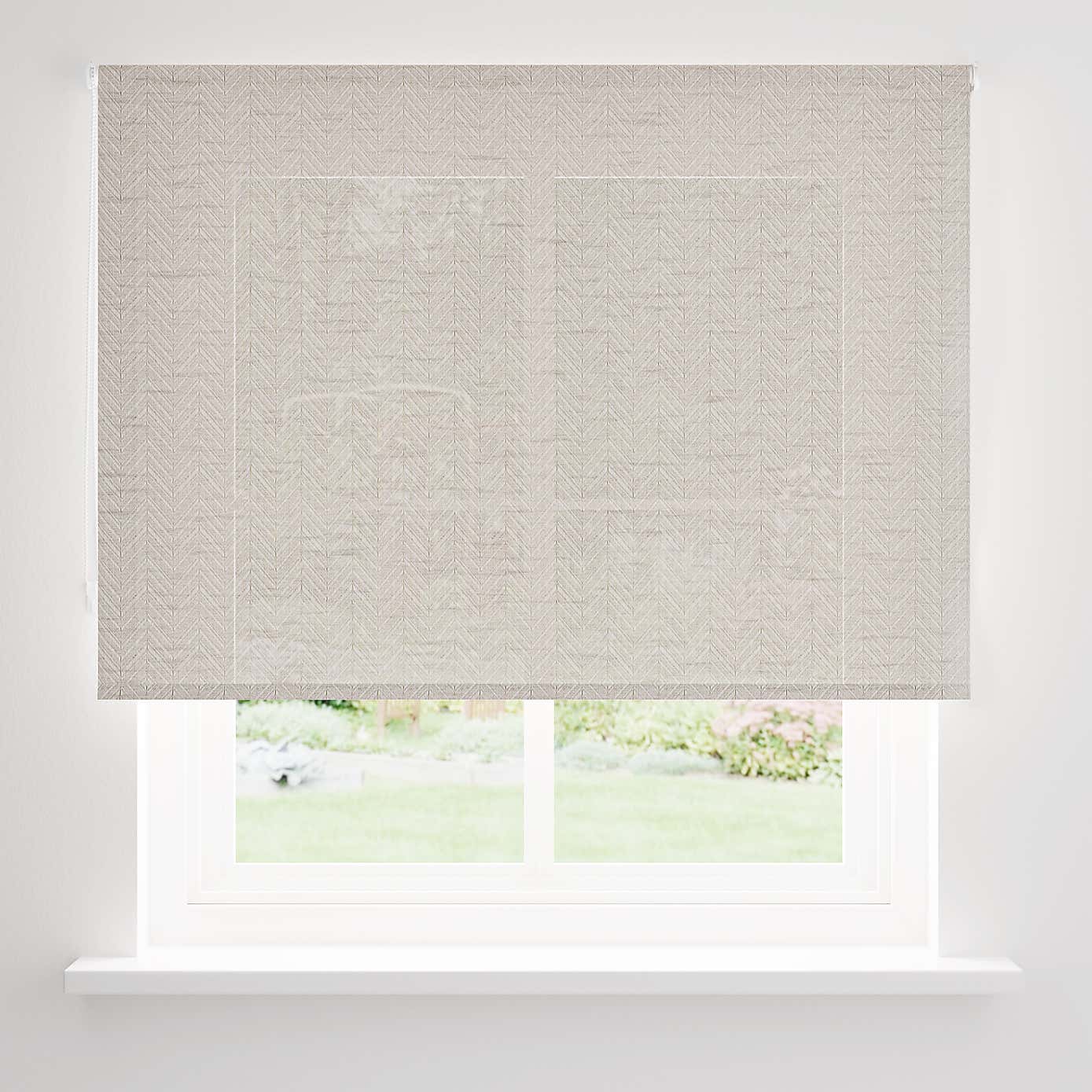 Semi Sheer Herringbone Roller Blind