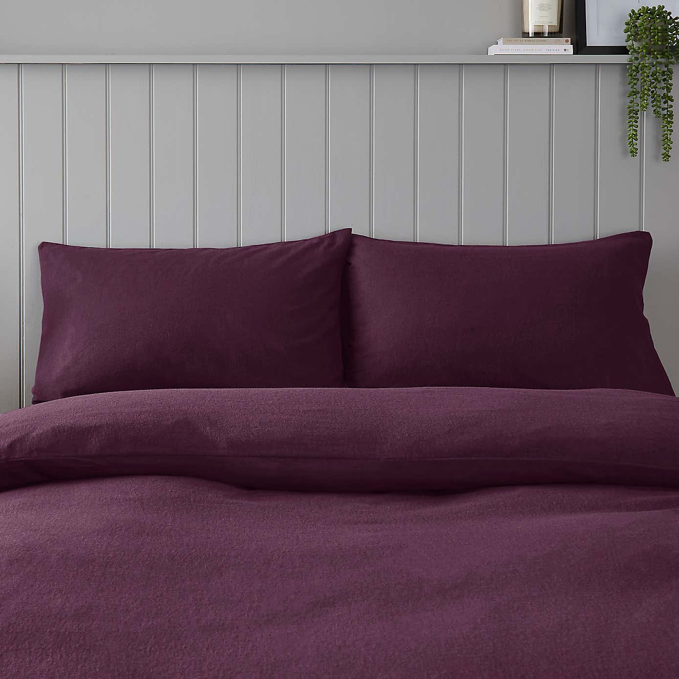 Soft & Cosy Brushed Cotton Standard Pillowcase Pair