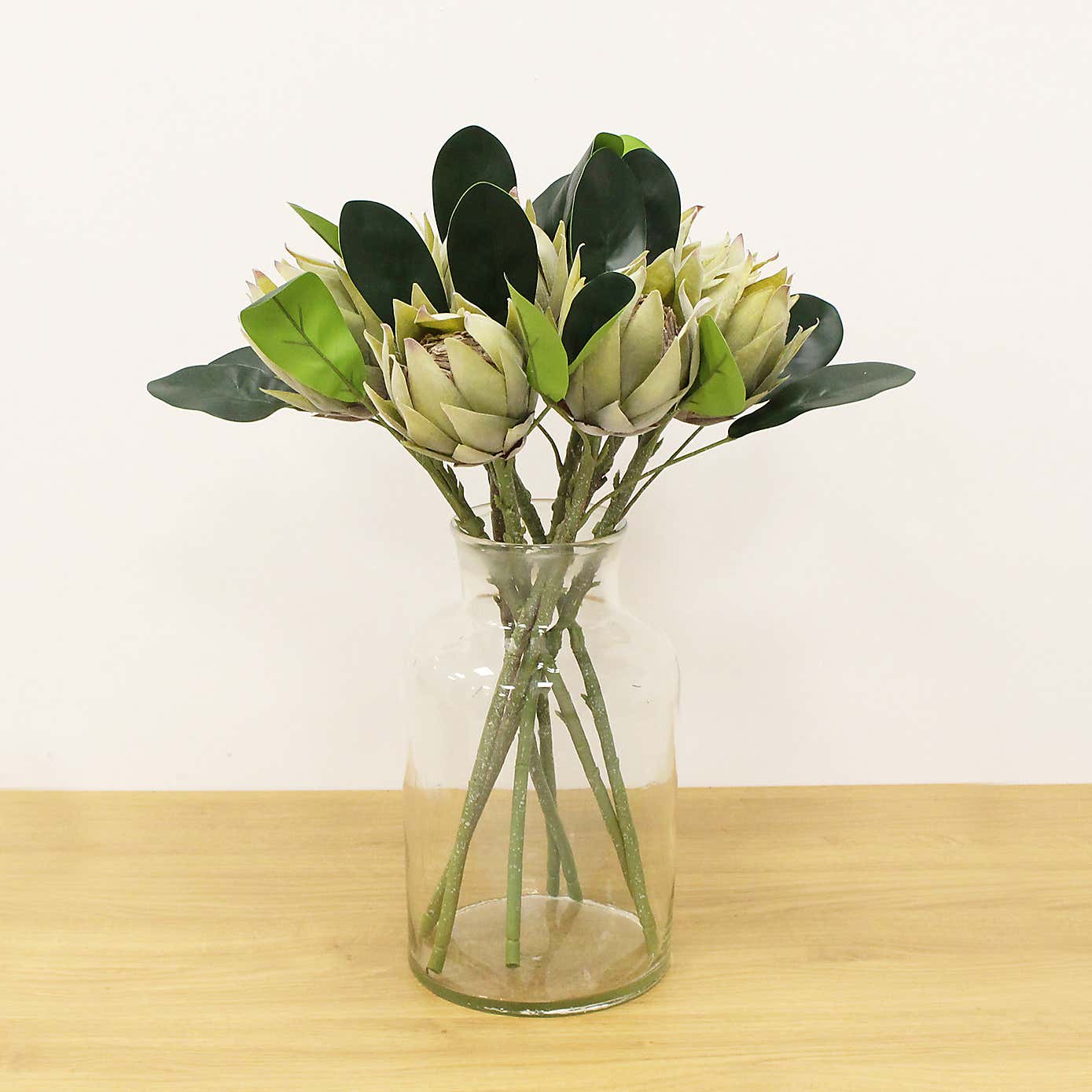 Artificial Green Protea Stem