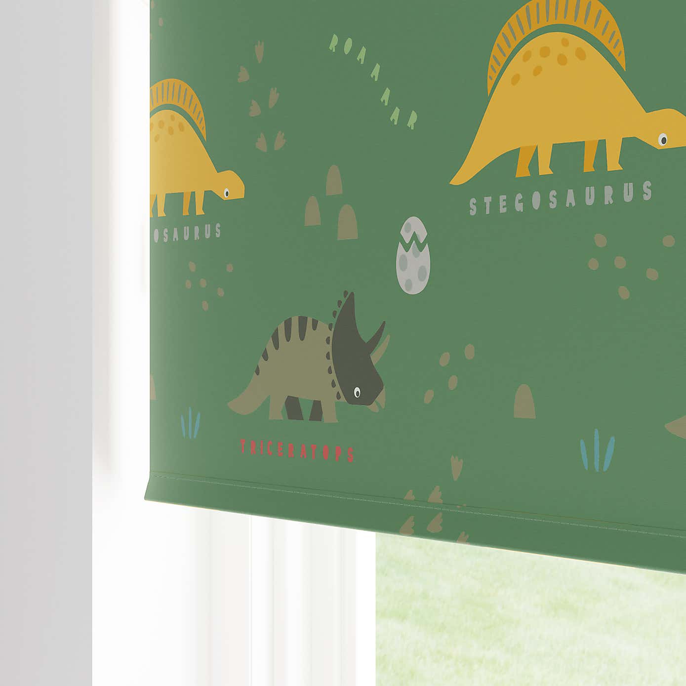 Dino Twist Safe Blackout Roller Blind