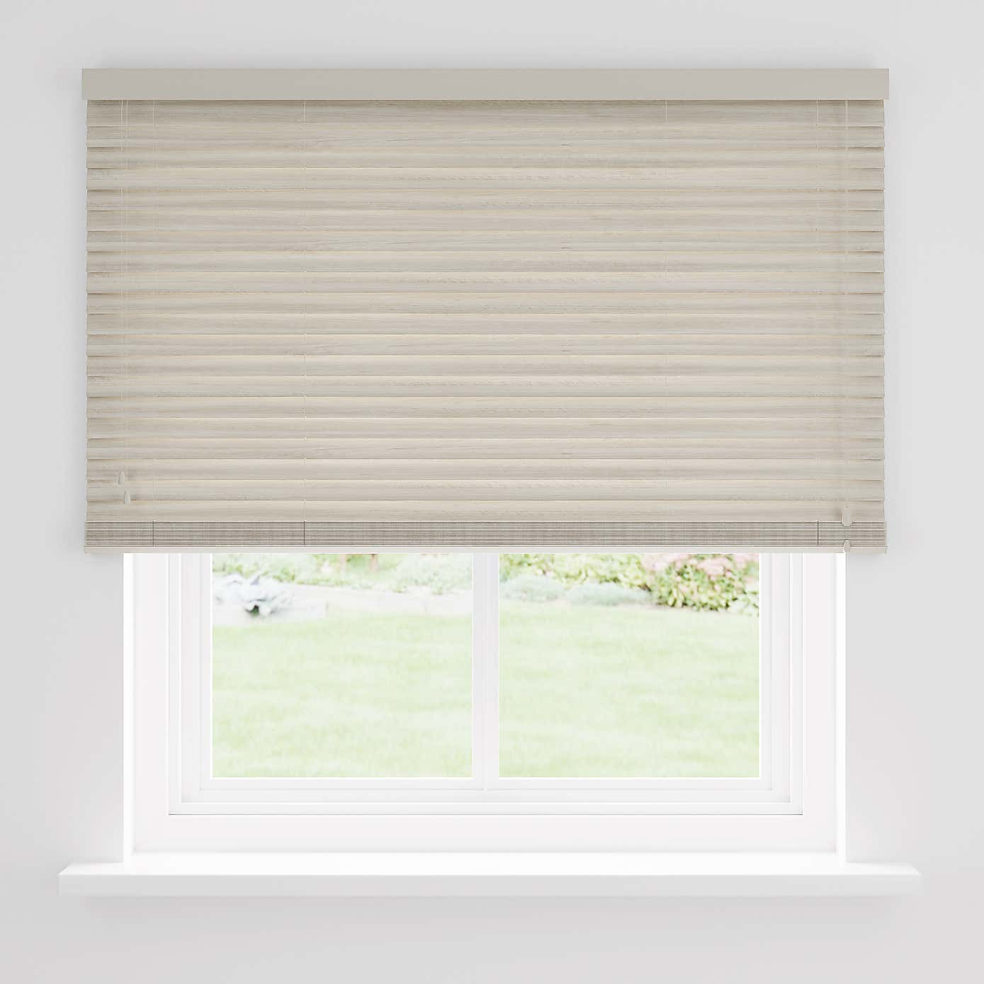 Stone Ariella Fauxwood 50mm Slats Venetian Blind