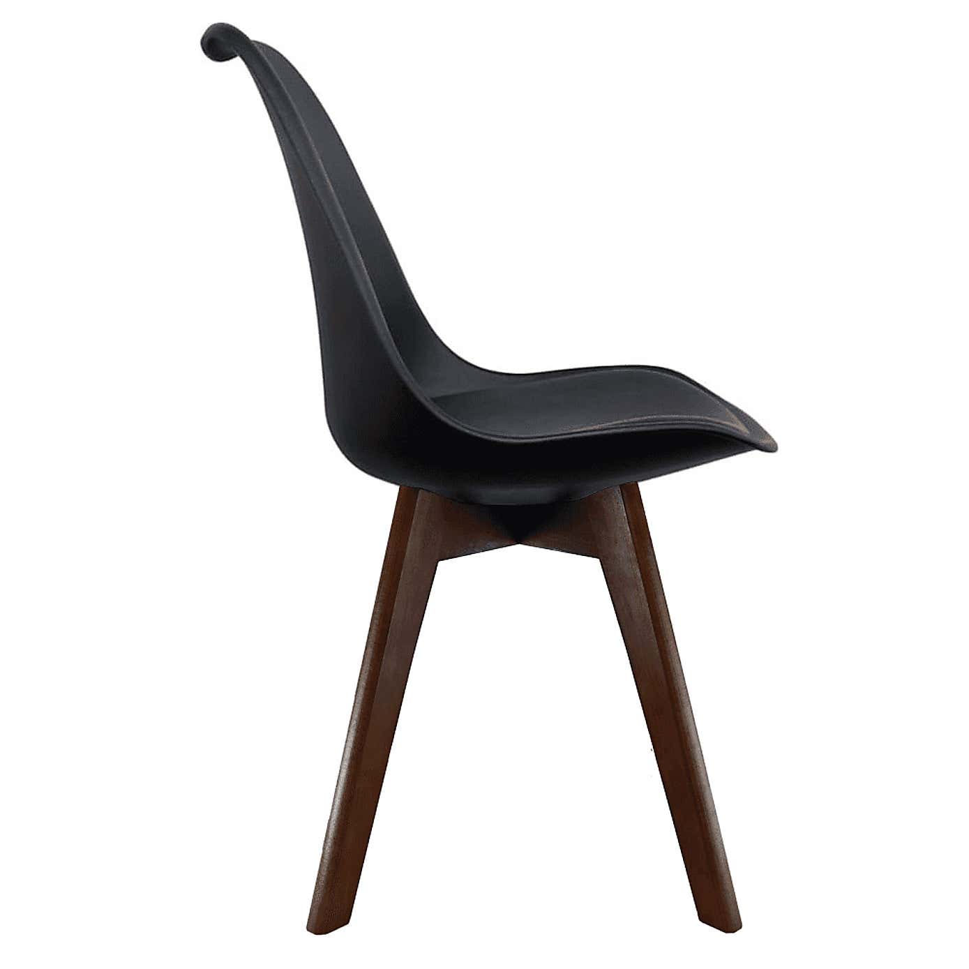 Fusion Living Soho Plastic Dining Chair with Squared Legs
