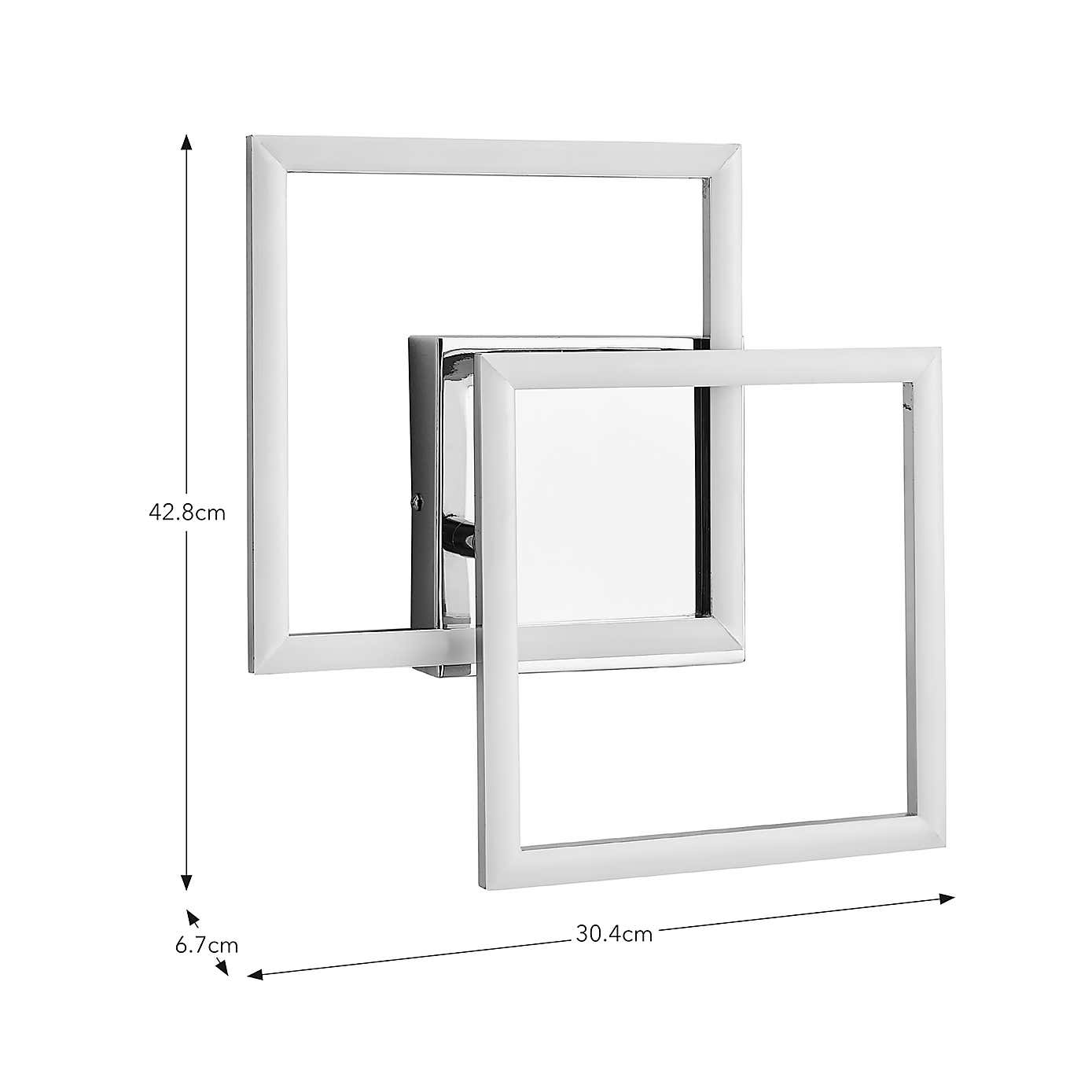 Bode LED Diamond Flush Ceiling and Wall Light