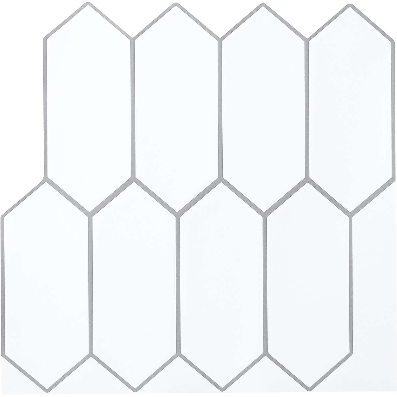 InHome Self Adhesive Backsplash White Tiles