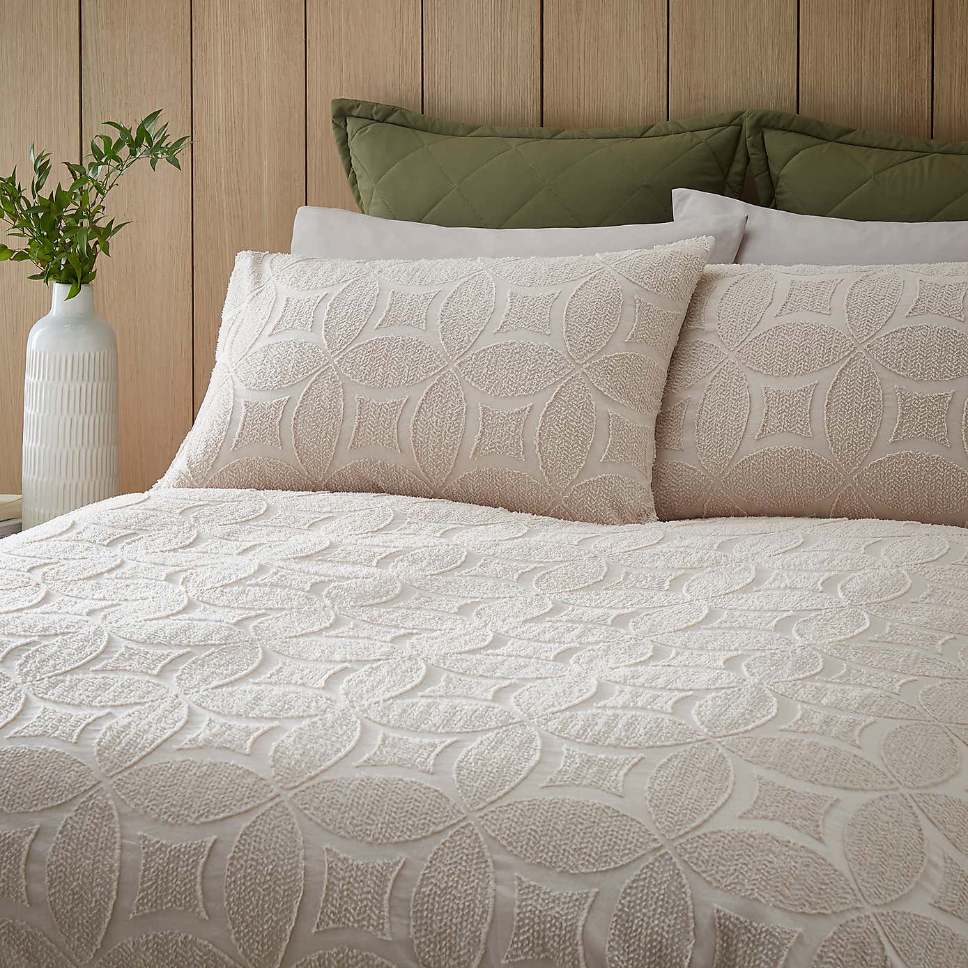 Alda Textured Duvet Cover and Pillowcase Set
