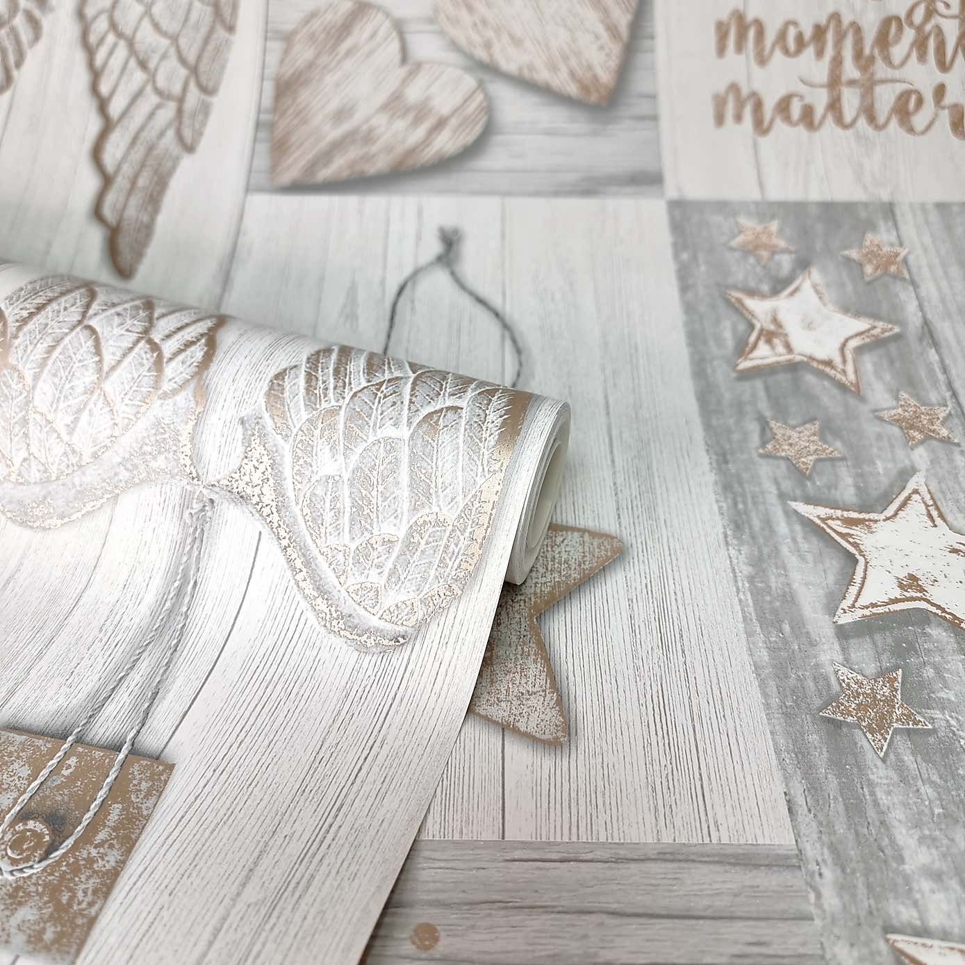 Starlight Home Rose Gold Wallpaper