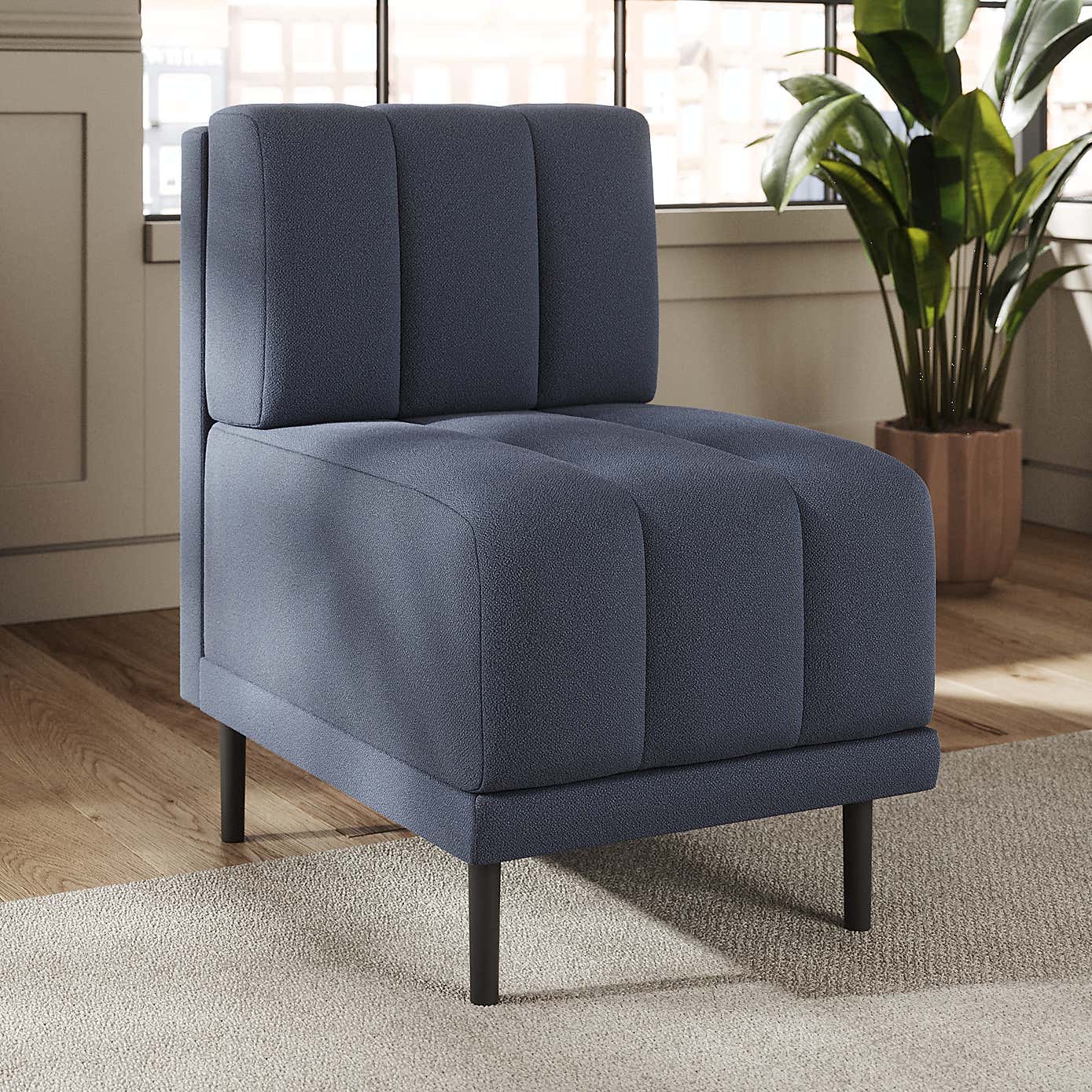 Amali Small Dining Bench, Boucle