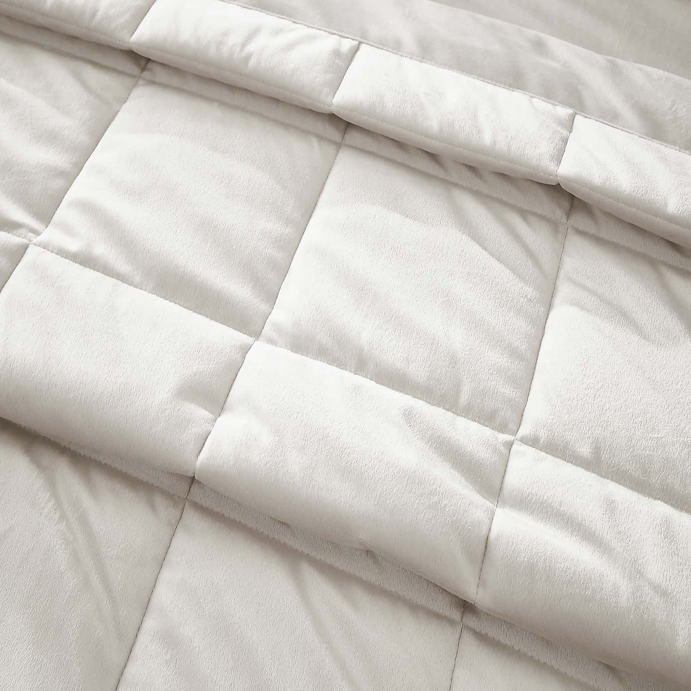 Catherine Lansfield Kingsley Matt Velvet Quilted Bedspread