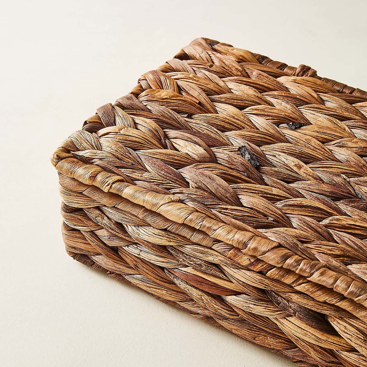 Set of 3 Woven Water Hyacinth Stacking Boxes