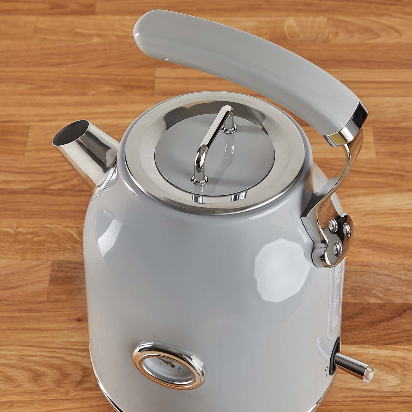 Retro 1.7L 3KW Grey Kettle