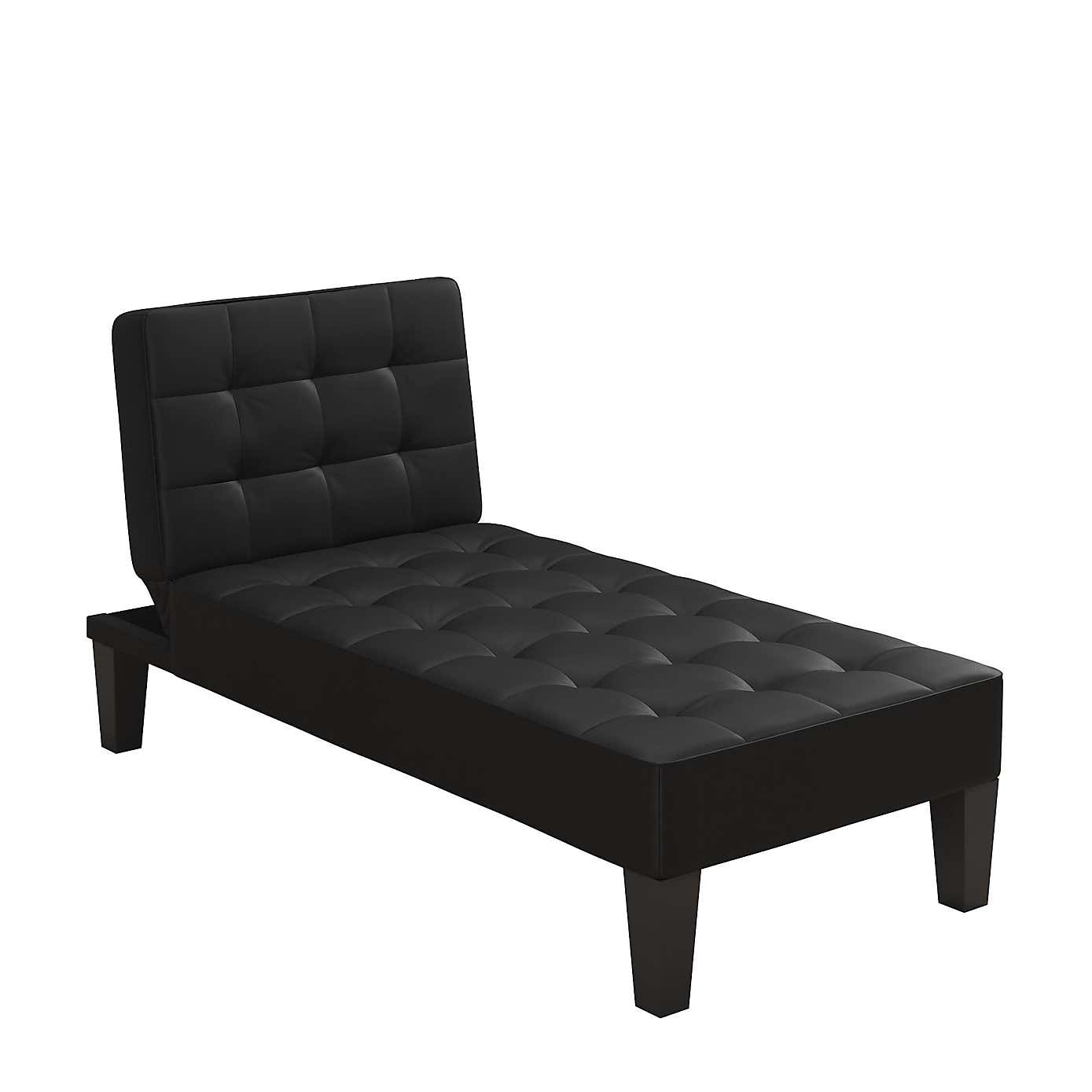 Adalynn Faux Leather Chaise Lounge