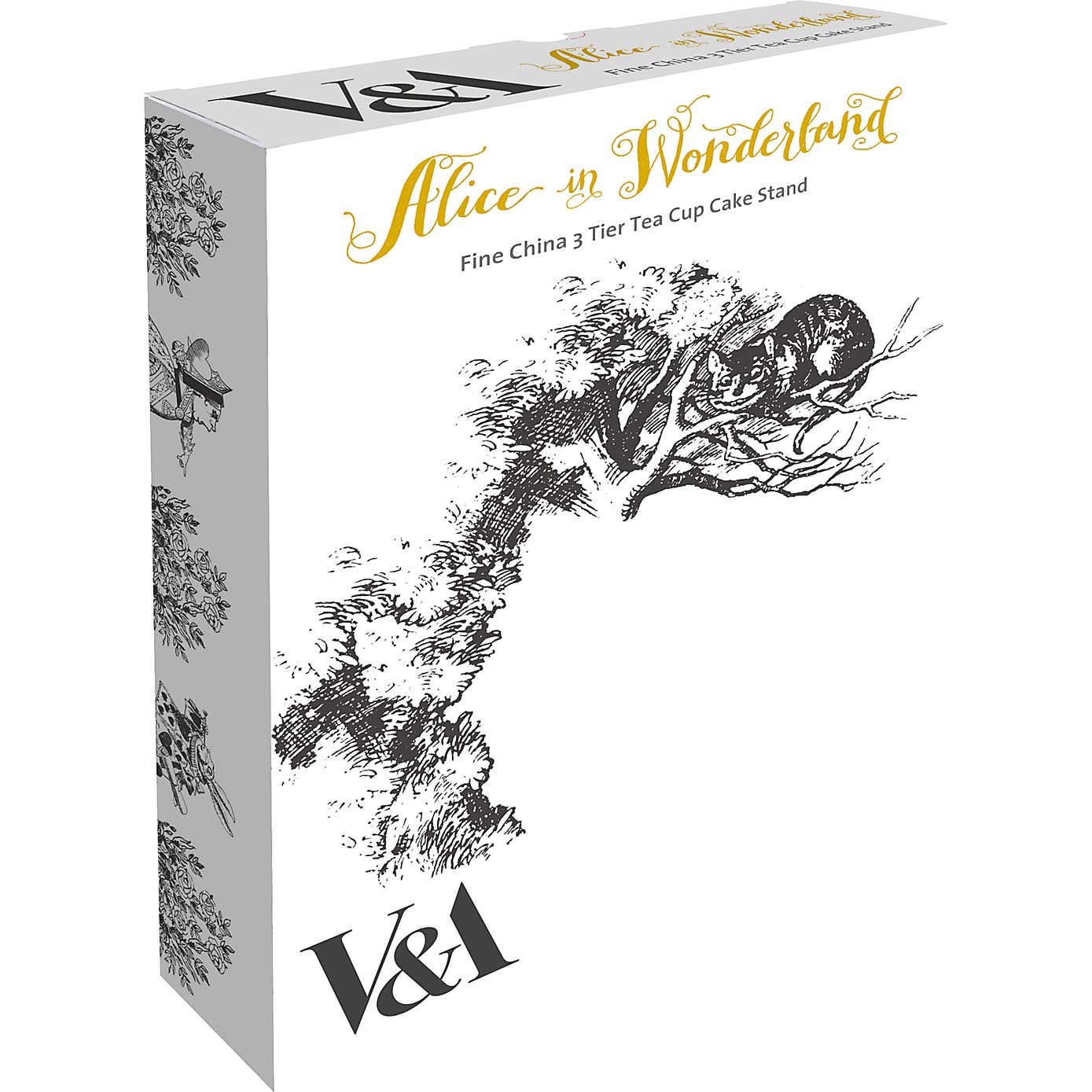 V and A Alice in Wonderland 3 Tier Cake Stand