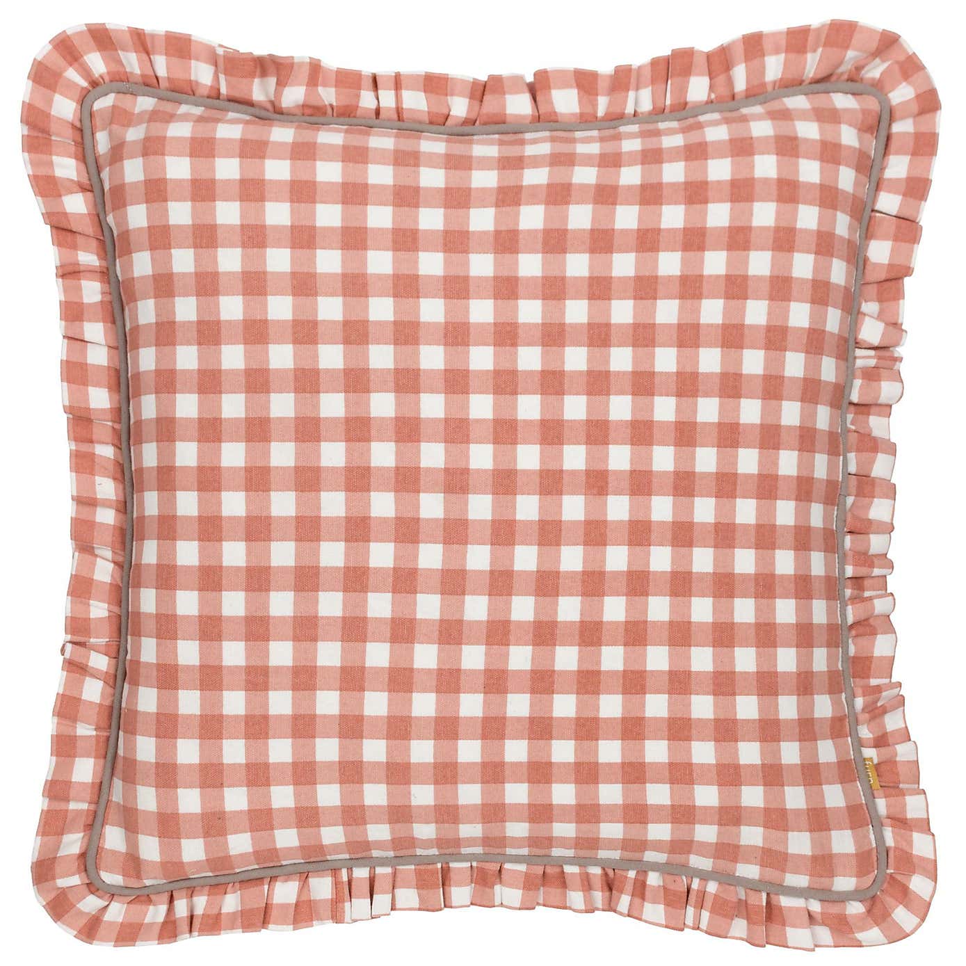 furn. Maude Gingham Cotton Square Cushion