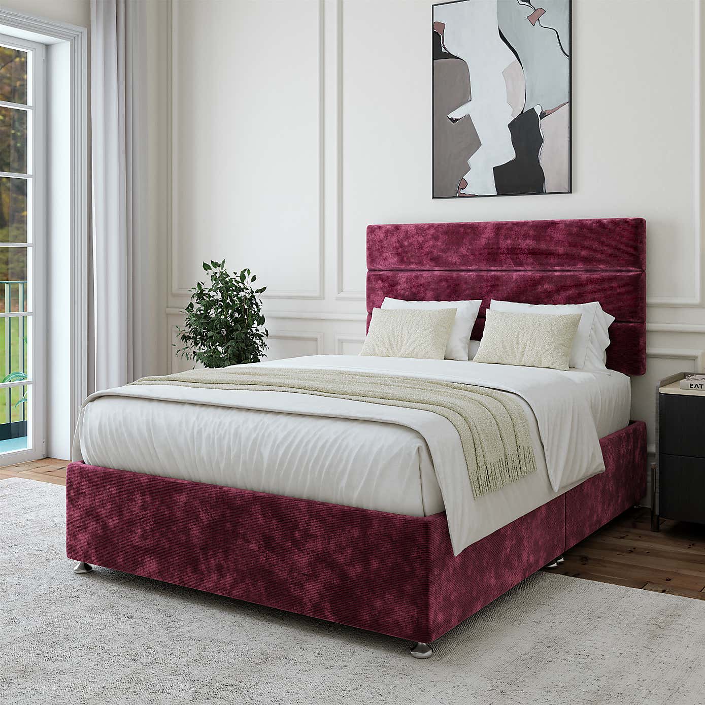 Bedmaster Luxury Chenille Universal Divan Base