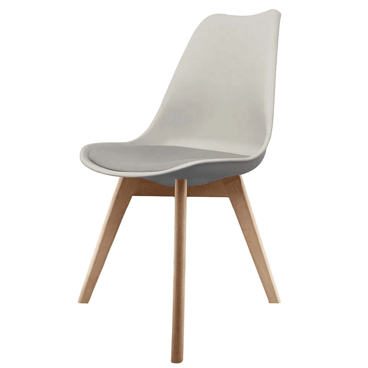 Fusion Living Soho Plastic Dining Chair with Squared Legs