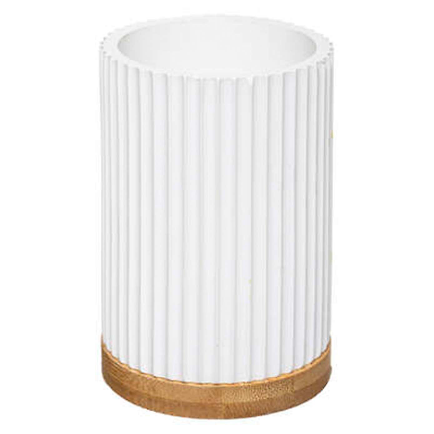 Modern Bamboo 3 Piece Bathroom Accessories Set