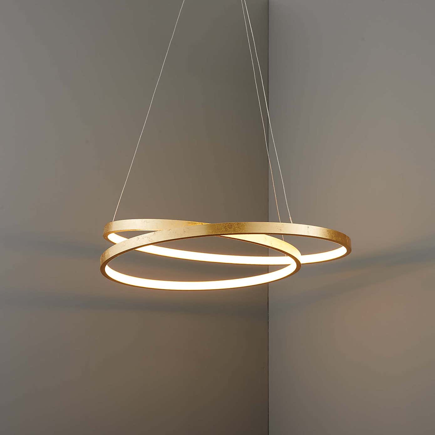 Vogue Scribble Integrated LED Gold Ceiling Fitting