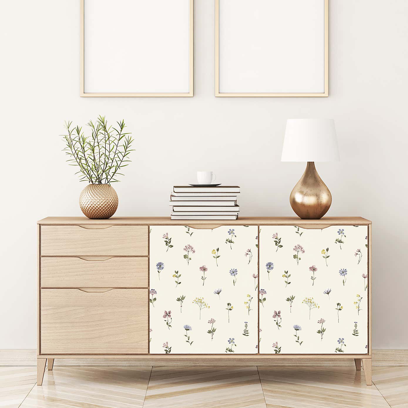 Pressed Flowers Wallpaper