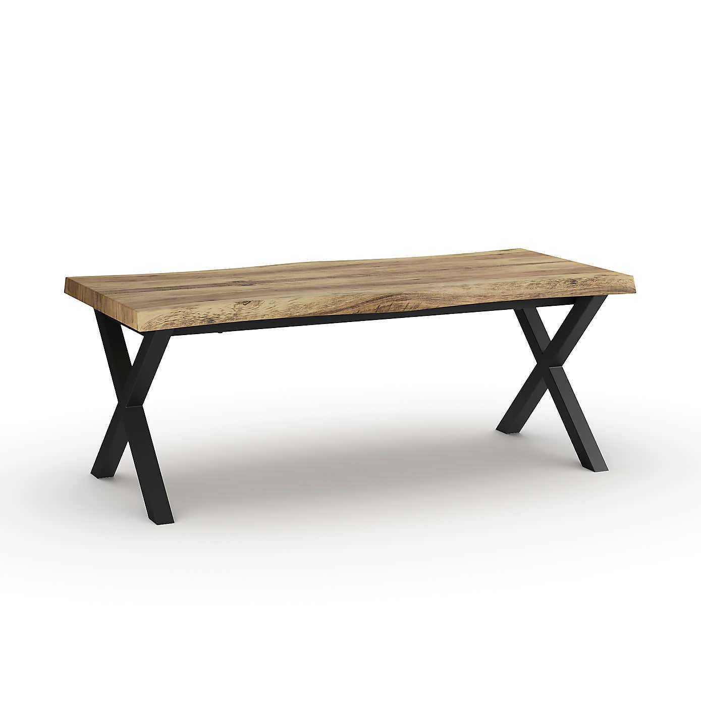 Ezra Coffee Table, Rustic Wood Effect