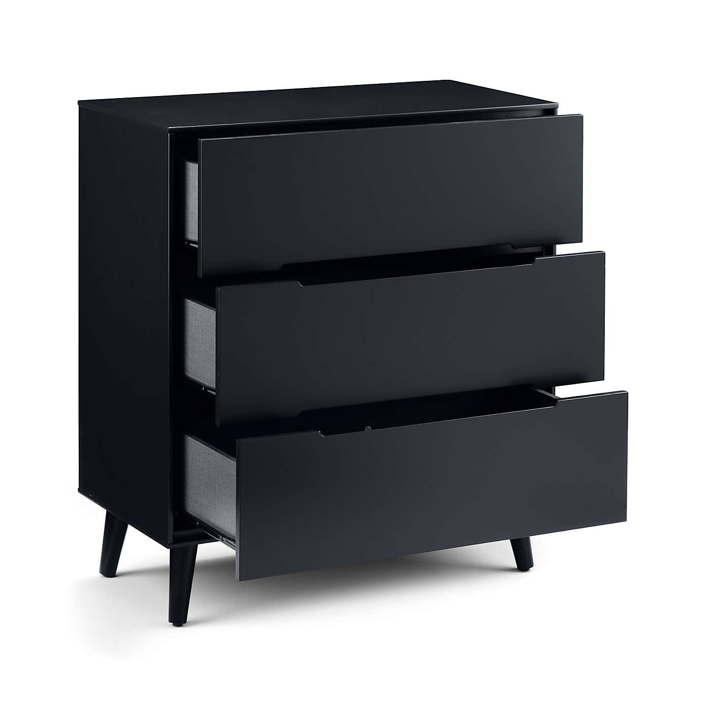 Cecil 3 Drawer Chest, Anthracite