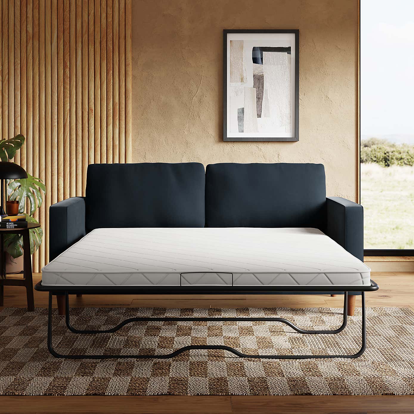 Zoe Casual Sit Velvet 3 Seater Sofa Bed