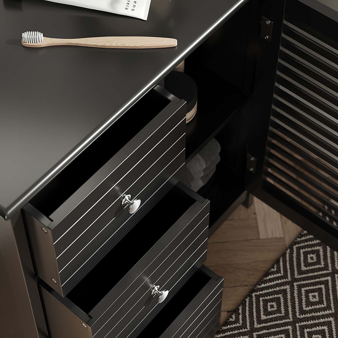 Nautical 3 Drawer Cabinet Unit