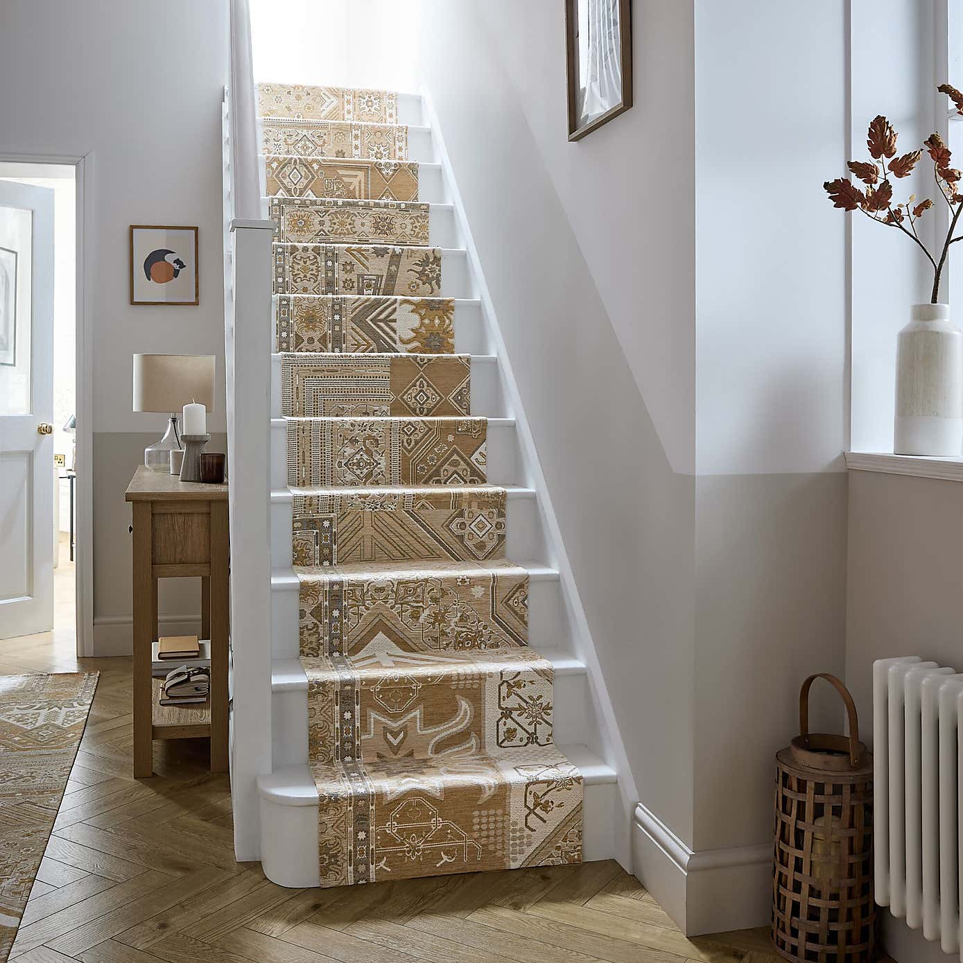 Traditional Patchwork Stair Runner