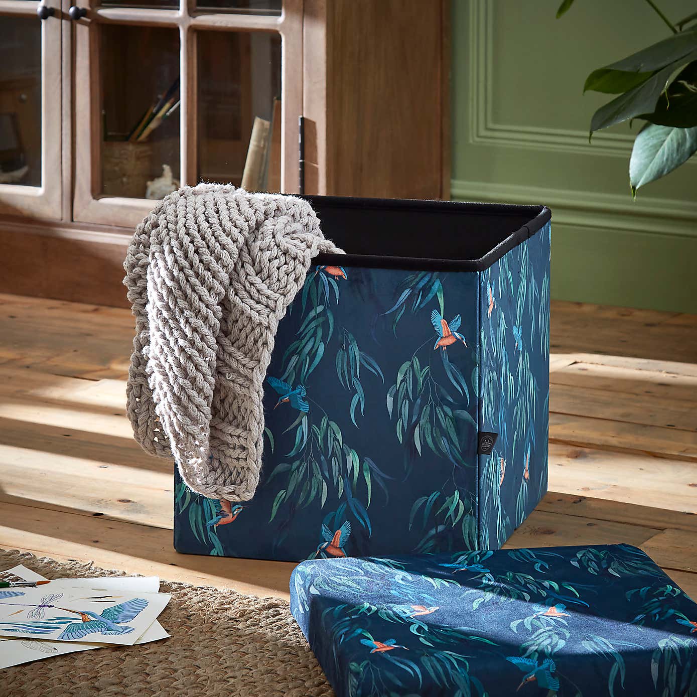 Kingfisher Cube Ottoman