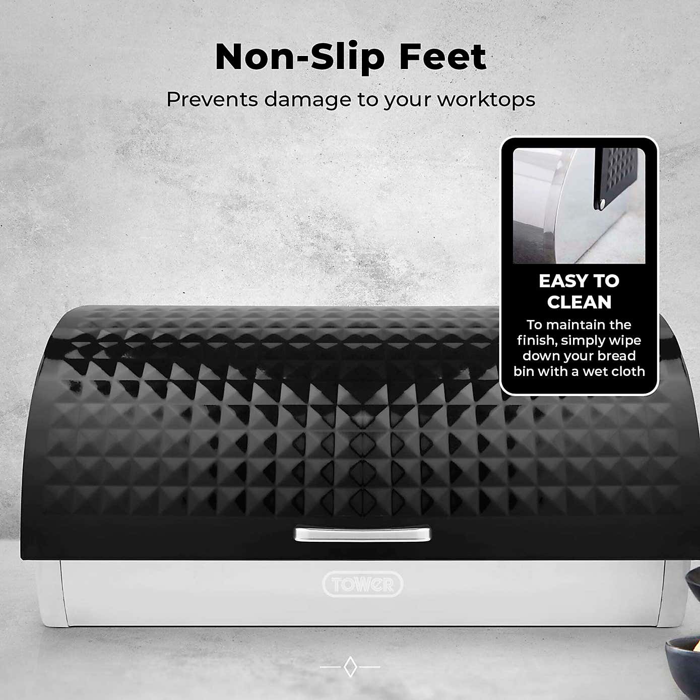 TOWER Solitaire Bread Bin