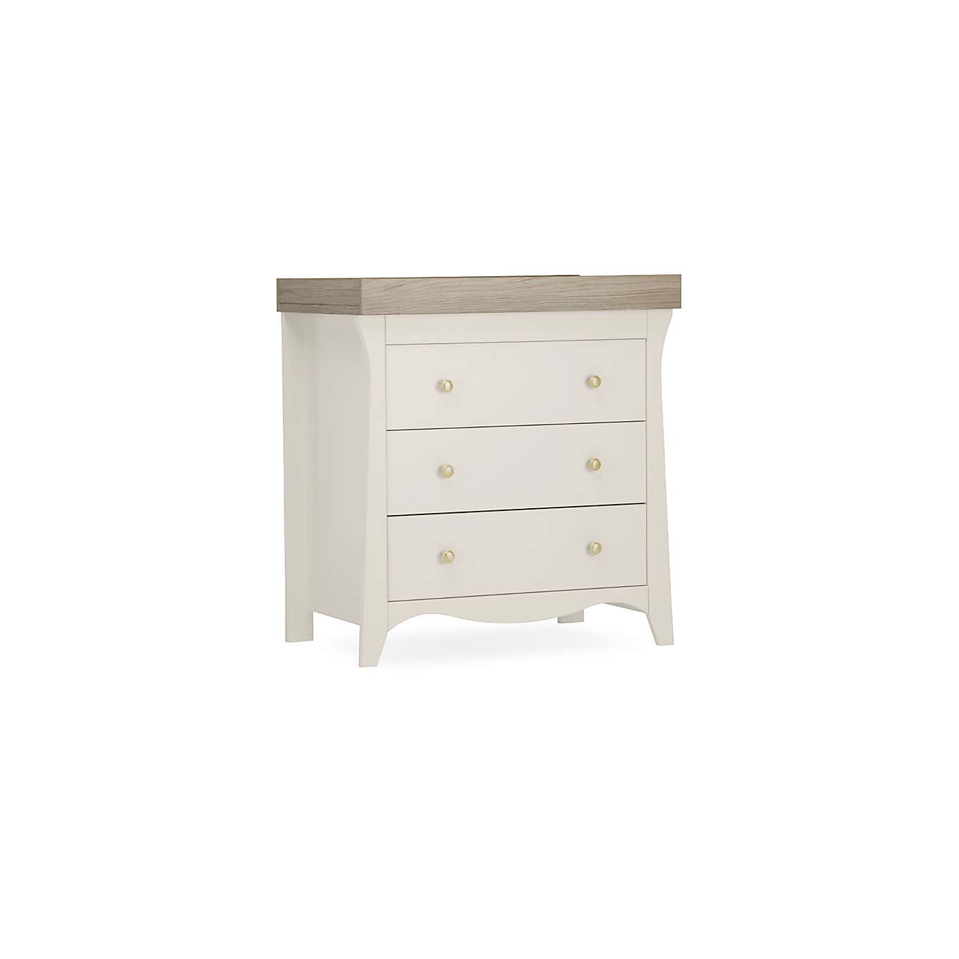 CuddleCo Clara 3 Drawer Chest & Changing Unit
