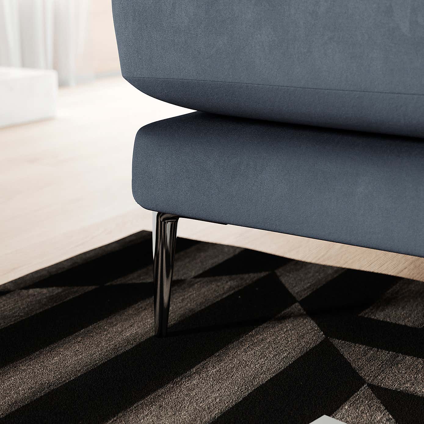 Lawson Matte Plush Velvet 3 Seater Sofa