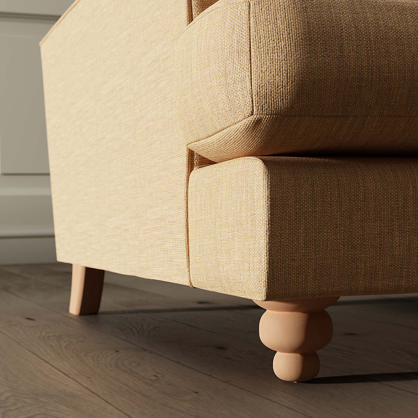 Martha Faux Linen Snuggle Chair