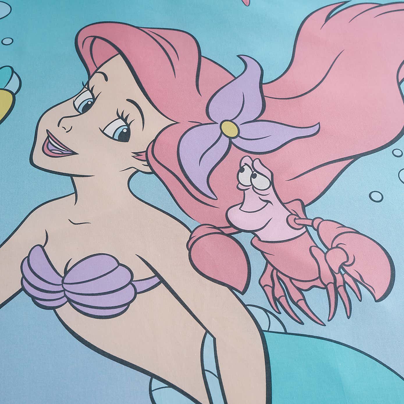 Disney The Little Mermaid Duvet Cover and Pillowcase Set