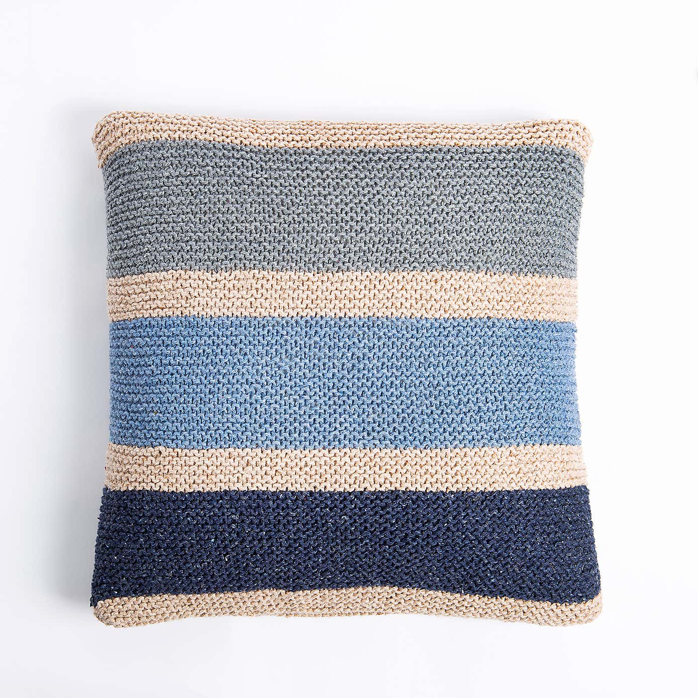 Wool Couture Rainbow Cushion Blue Knit Kit