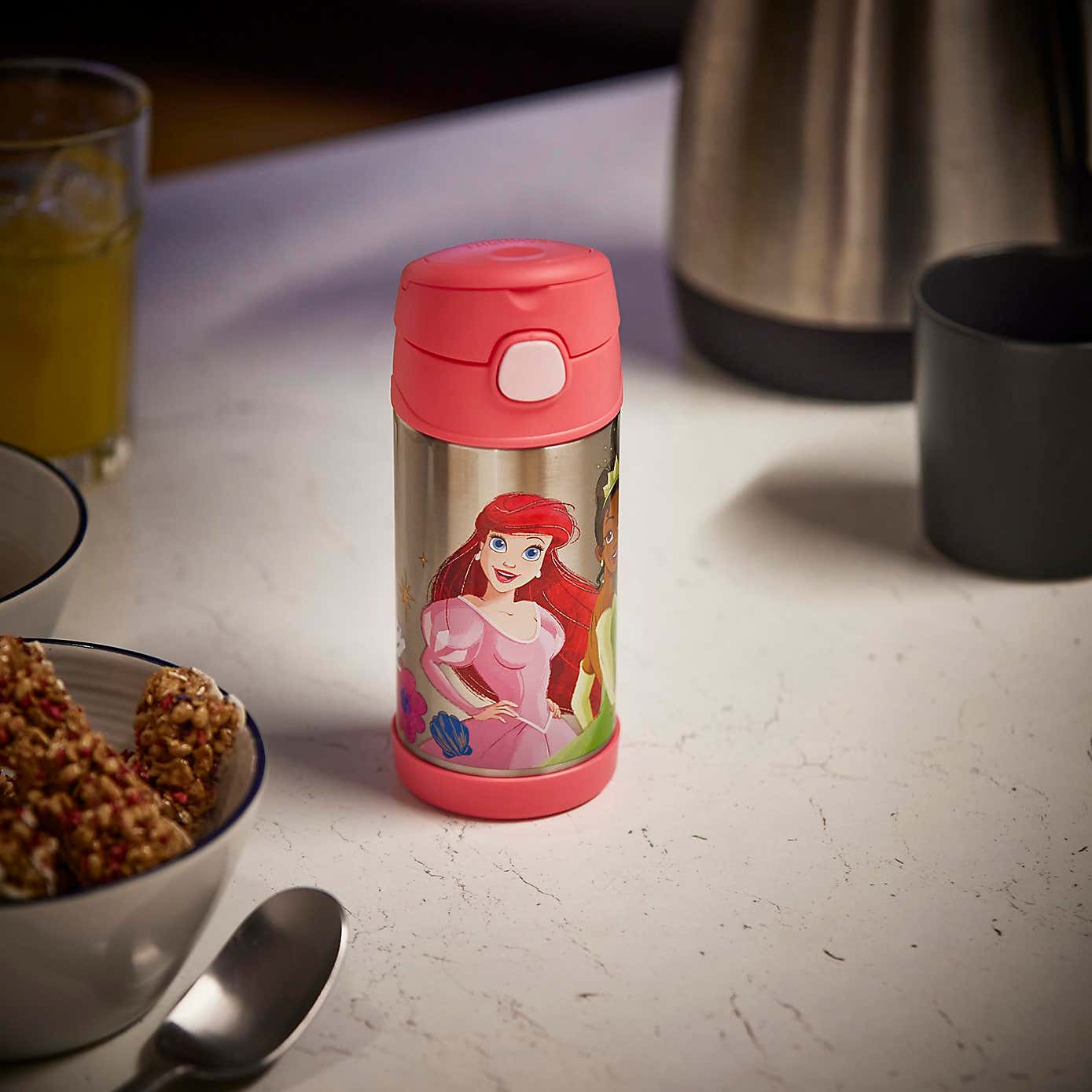 Thermos Funtainer Disney Princess Water Bottle, 355ml
